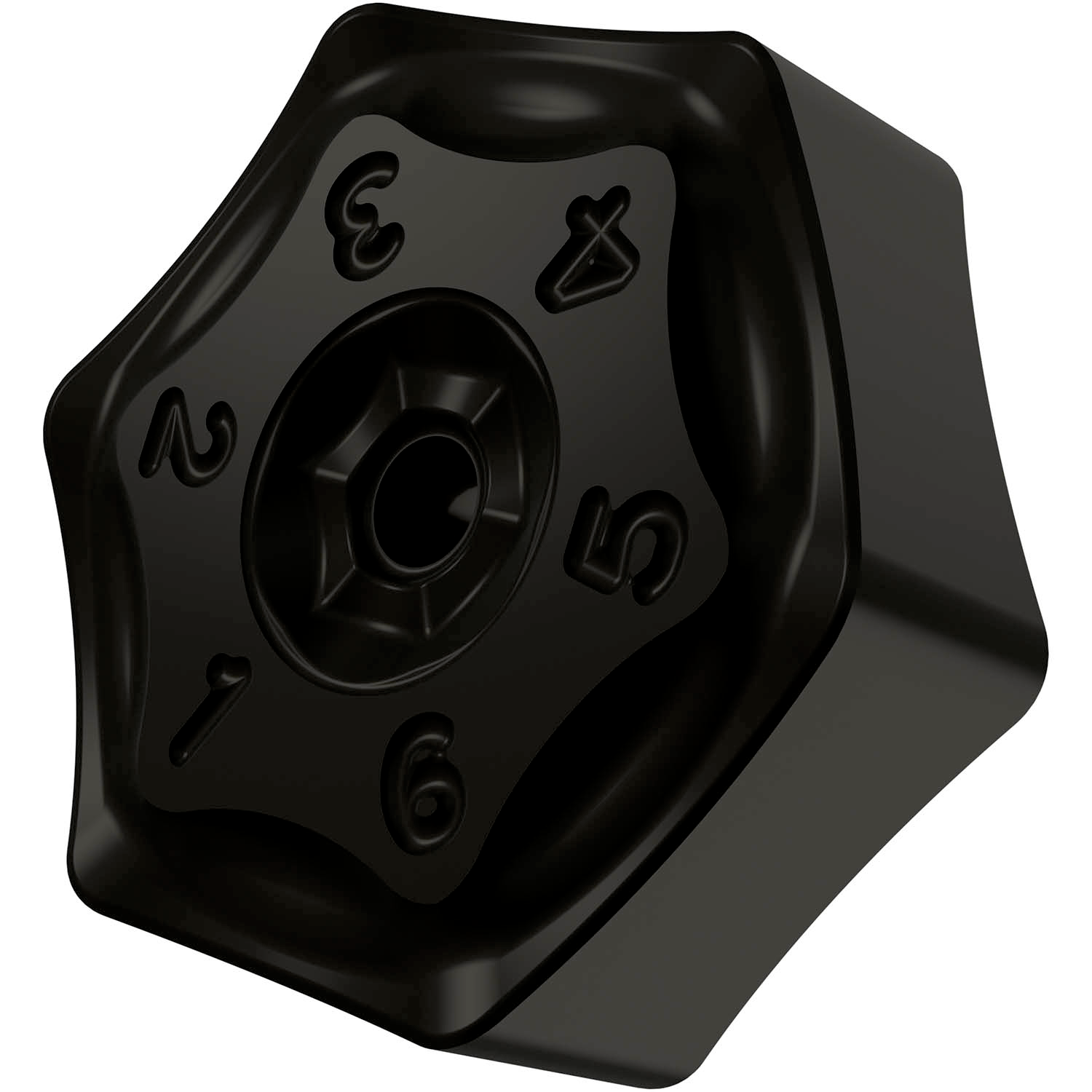 Picture of Dbl-Side Milling Insert HNMF 0905 with CB, Hectagonal for a Max Depth .2362", with .063" CR