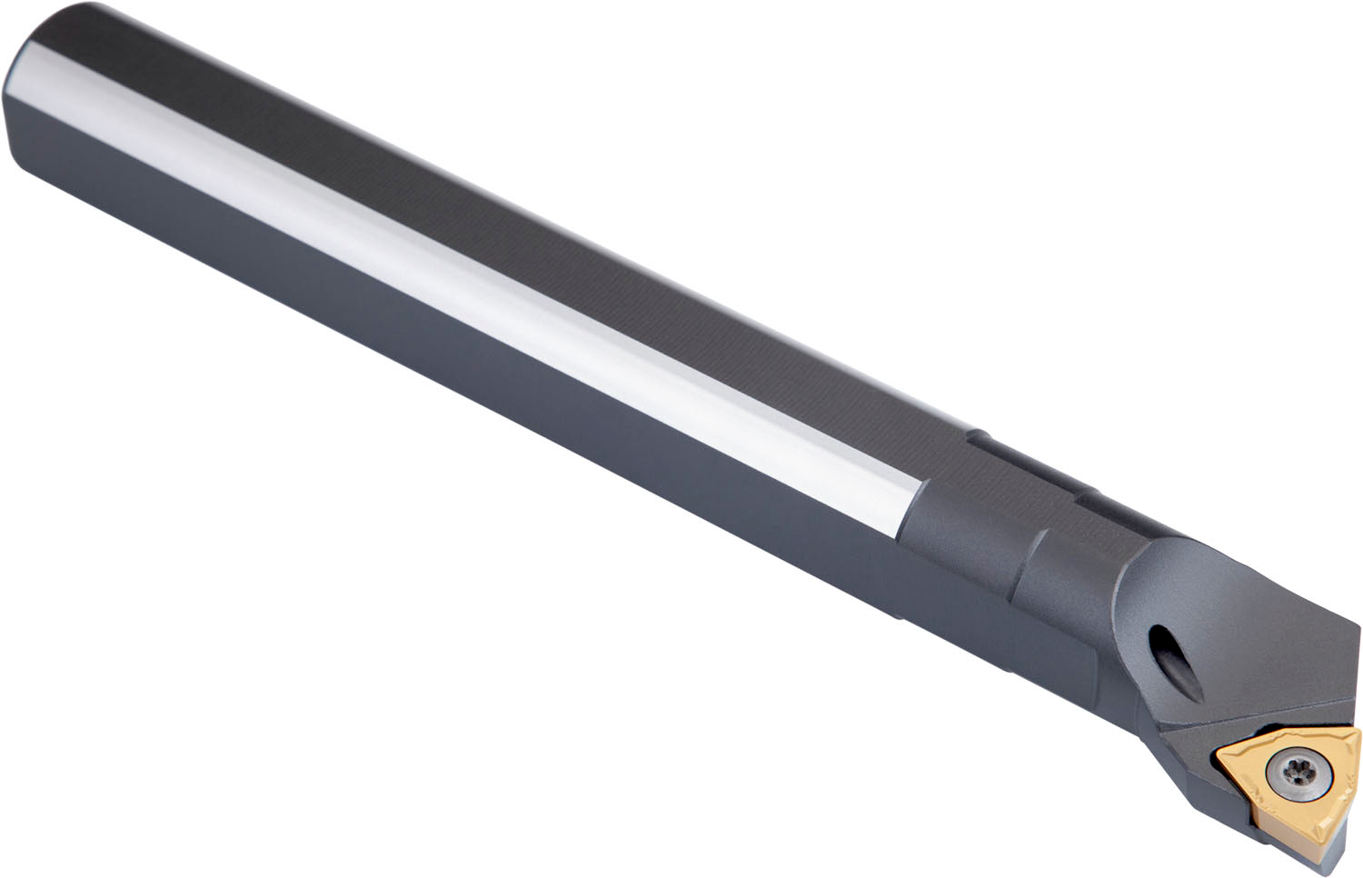 Picture of Screw Clamp Boring Bar for Holding a 80° Trigon Pos Insert with an ICD of 9.525mm, 3.97mm Thick , Left Hand