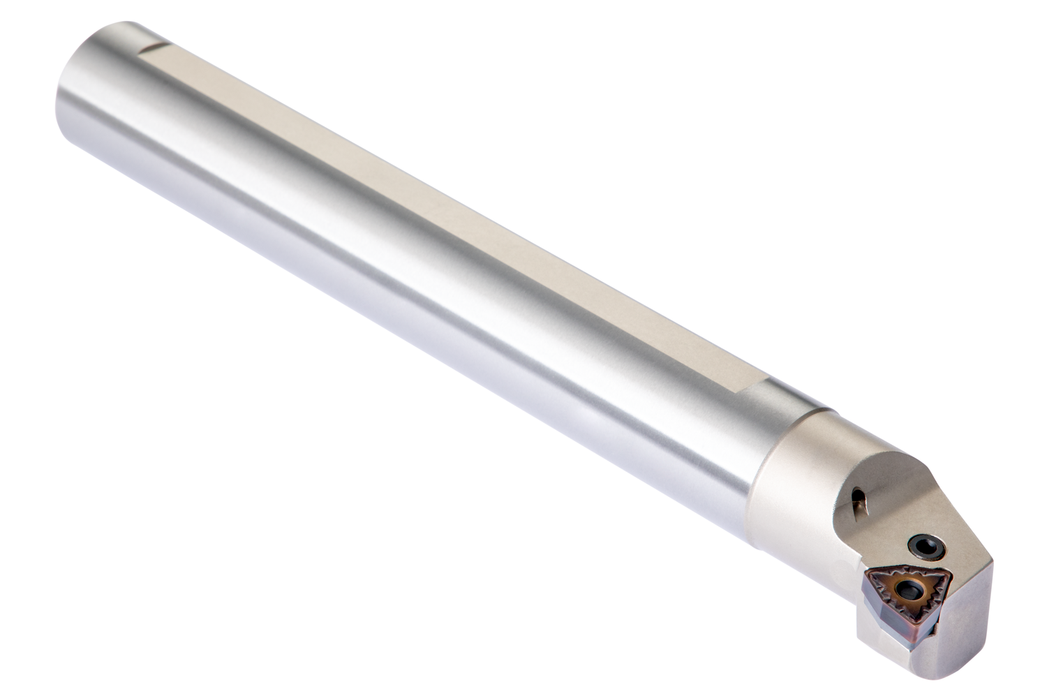 Picture of Lever Lock Boring Bar for Holding a 80° Trigon Neg Insert with an ICD of 9.525mm, 4.76mm Thick , Left Hand