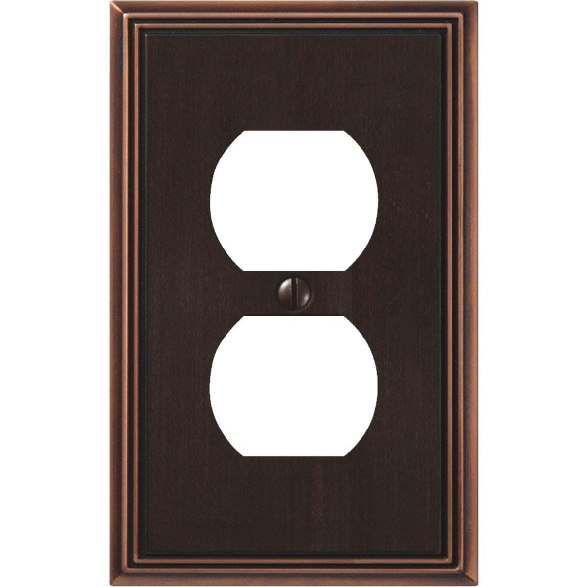 Picture of Amerelle Metro Line Cast Metal Outlet Wall Plate