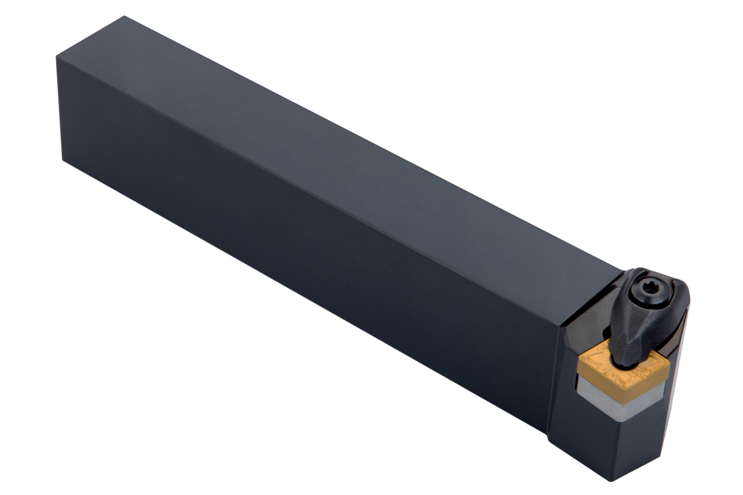 Picture of Dbl Clamp Turning Tool Hold a 80° Rhombus Neg insert with an ICD of 1/2'', 3/16'' Thick Left Hand 75°