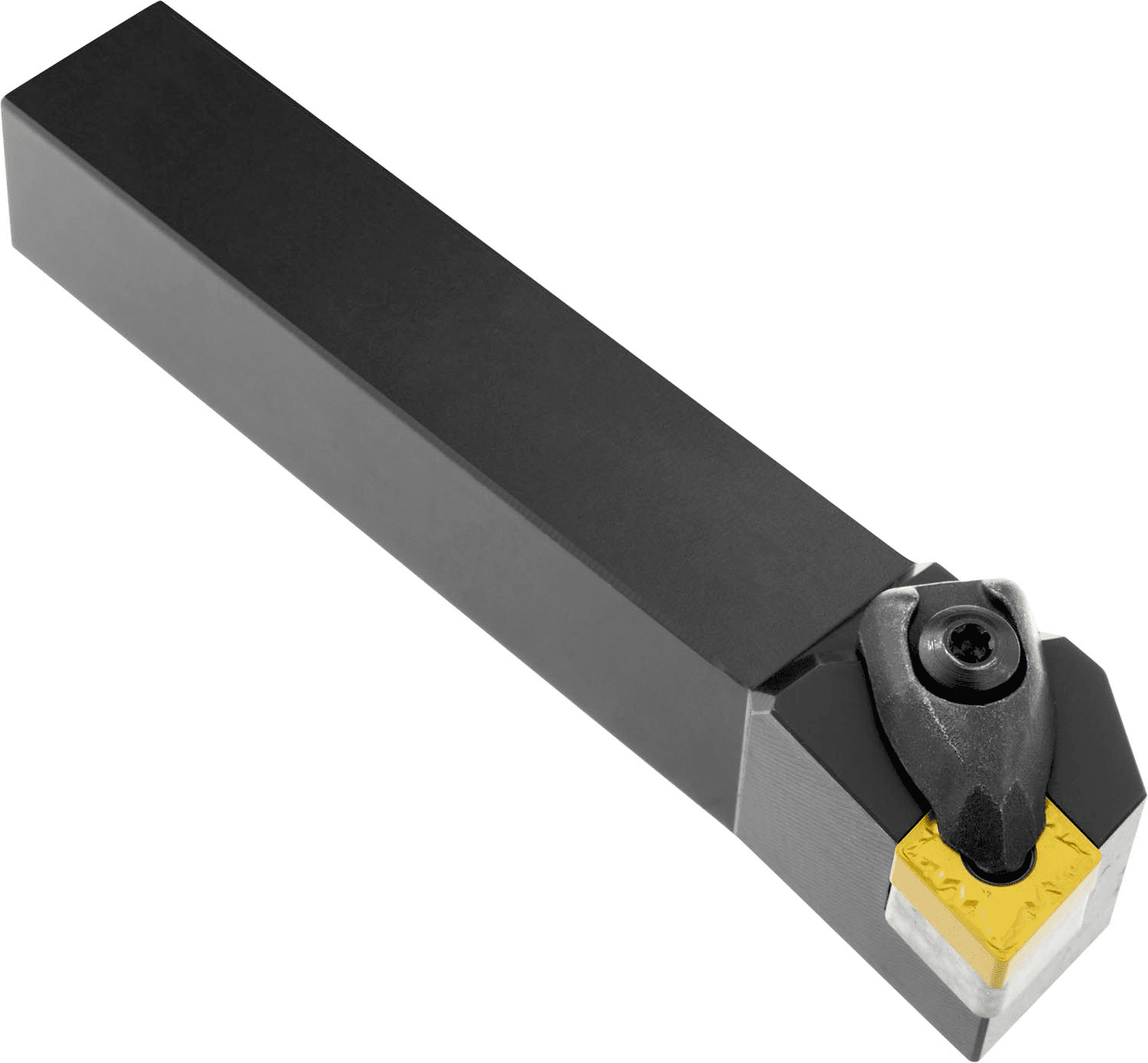 Picture of Dbl Clamp Turning Tool Hold a 80° Rhombus Neg insert with an ICD of 1/2'', 3/16'' Thick Left Hand 95°