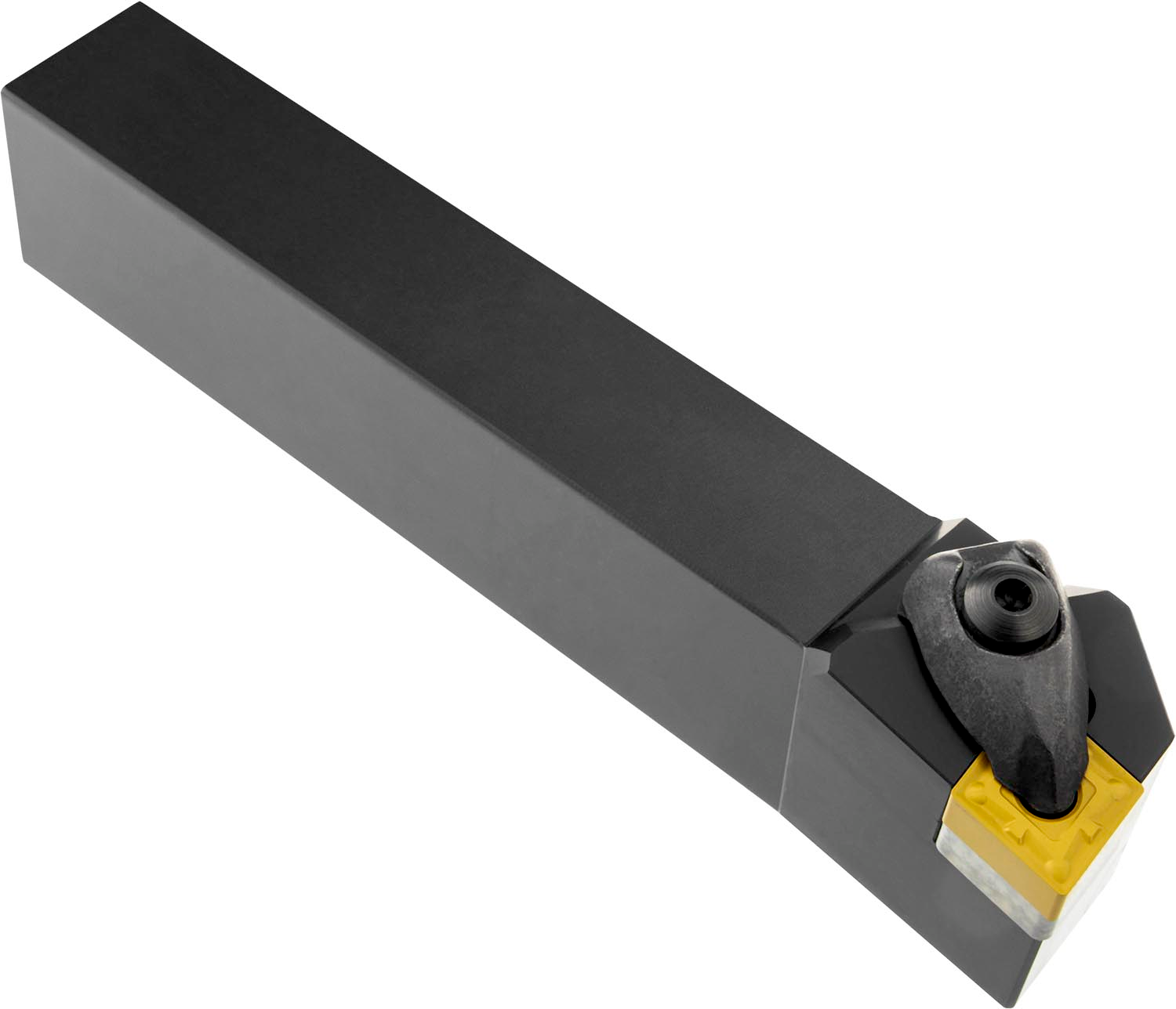 Picture of Dbl Clamp Turning Tool Hold a 80° Rhombus Neg insert with an ICD of 1/2'', 3/16'' Thick Left Hand 95°