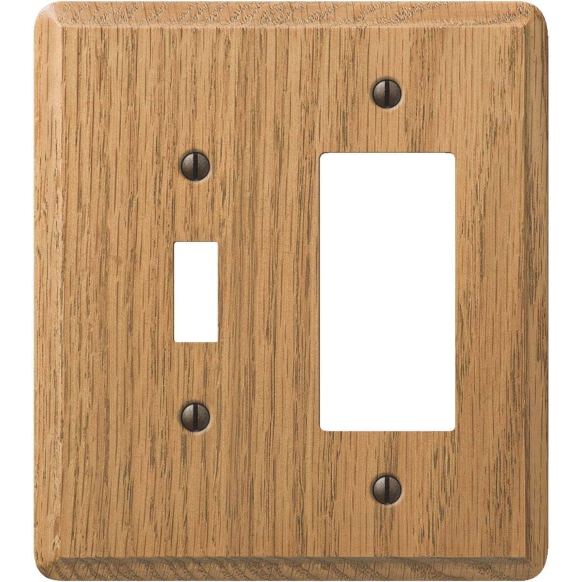 Picture of Amerelle Wood Combination Wall Plate