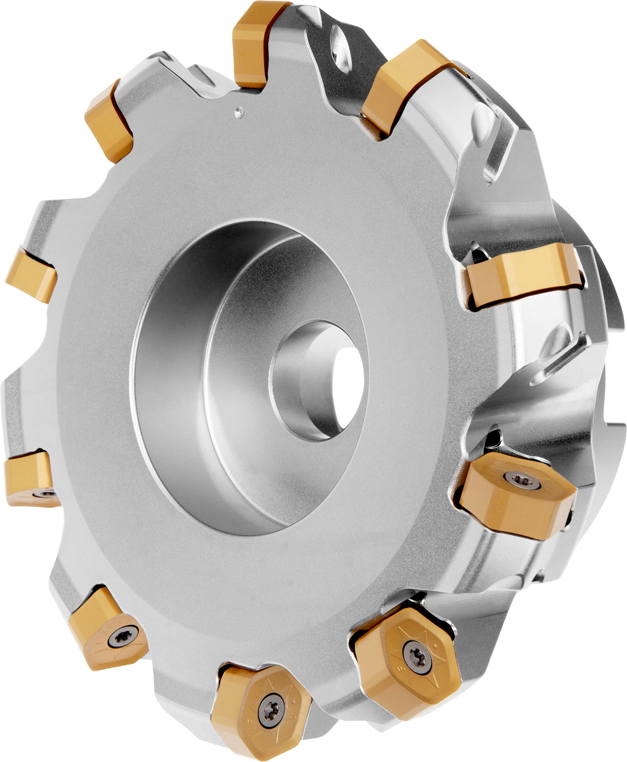 Picture of Face Mill with Dbl Neg Geo Dbl-Side Inserts, Cut Dia 5.000 to Max 5.461'' with 45°