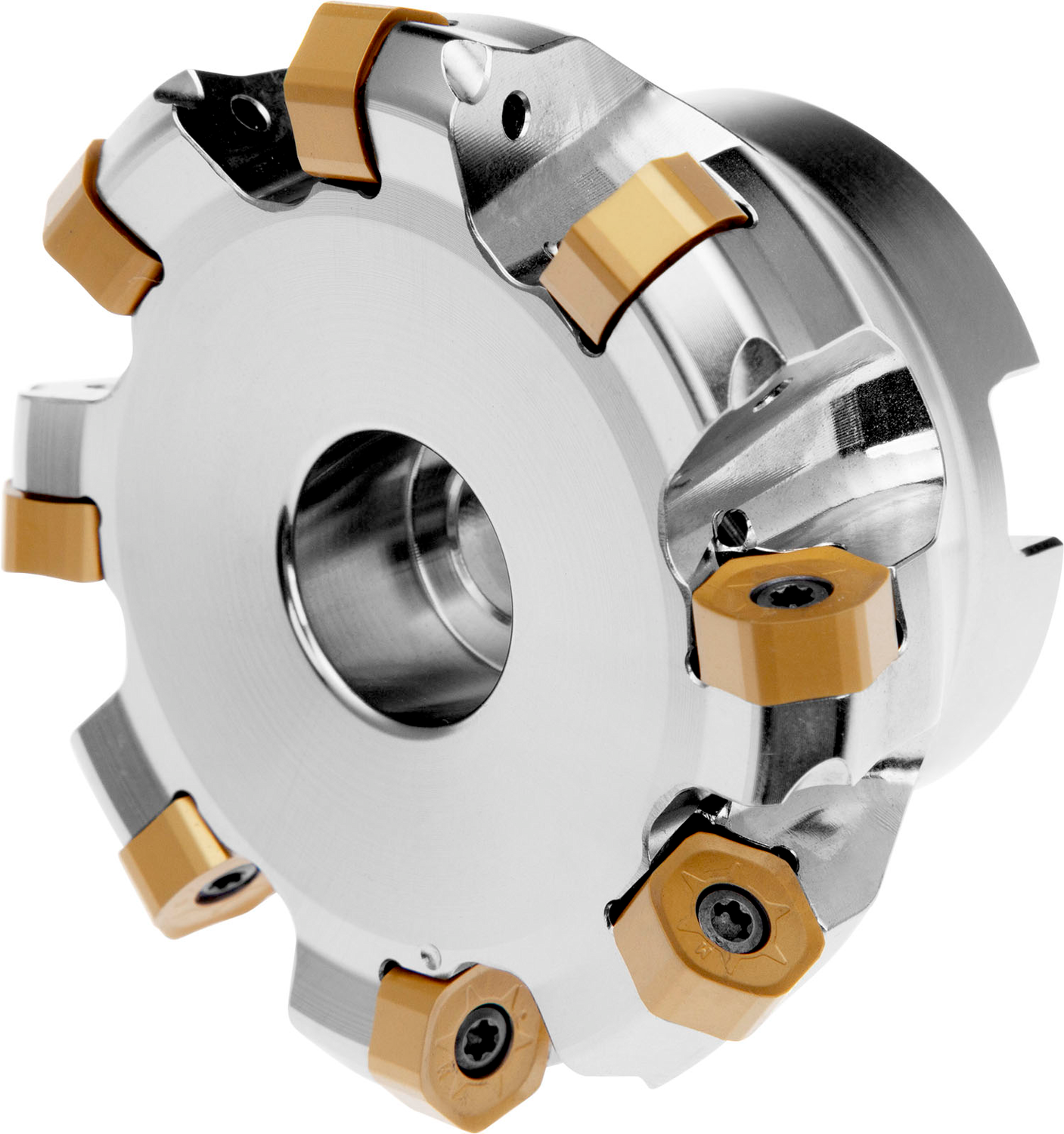 Picture of Face Mill with Dbl Neg Geo Dbl-Side Inserts, Cut Dia 3.000 to Max 3.268'' with 45°