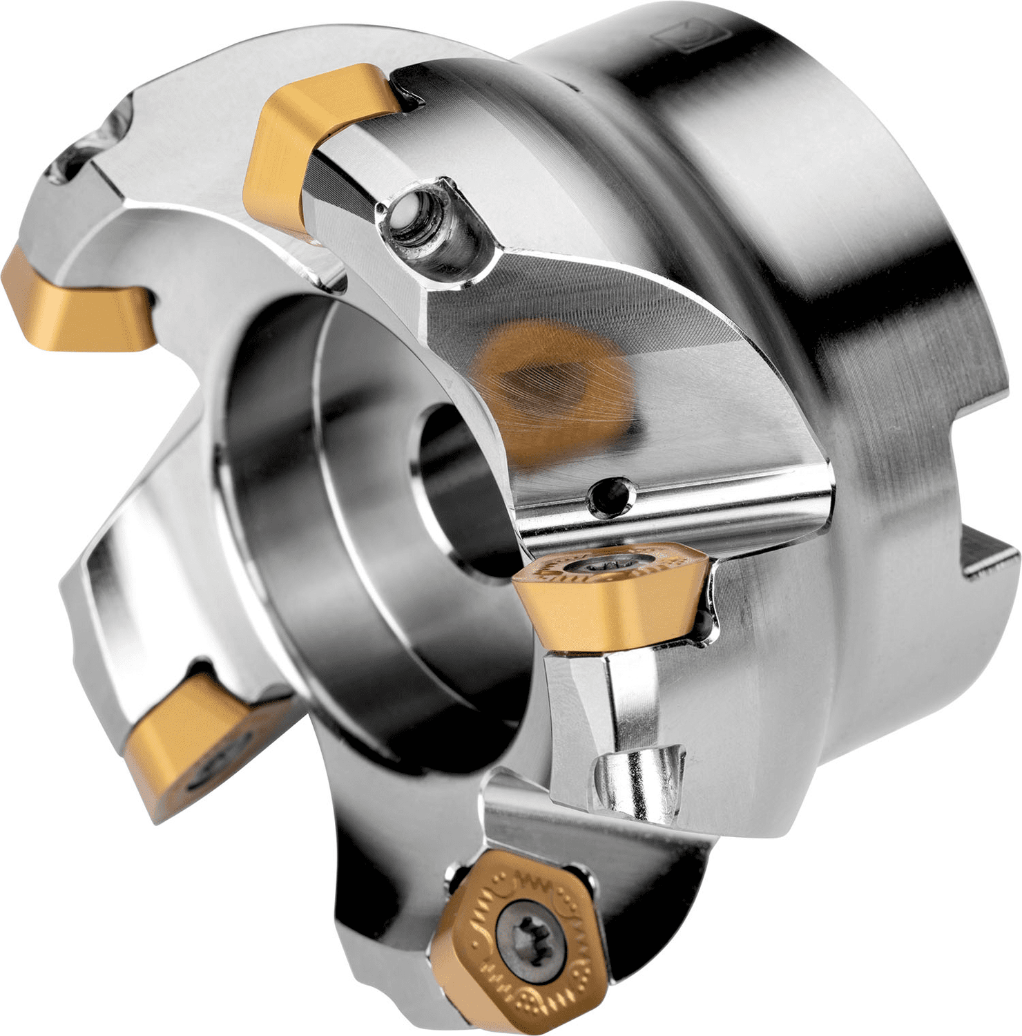 Picture of High Feed Cutter with Pos/Neg Geo Sg-Side Inserts, Cut Dia 4.000'' with 19° Approach