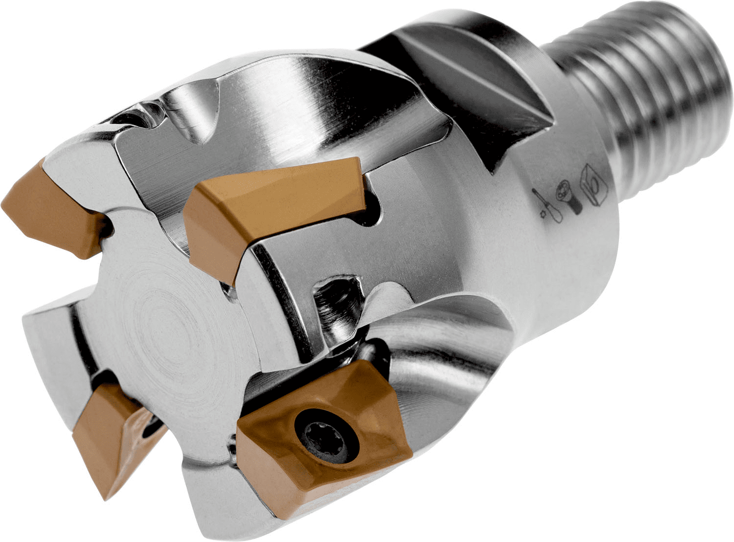 Picture of Shoulder Mill with Pos/Neg Geo Sg-Side Inserts, Cut Dia 1.250'' with 90° Approach ADMX