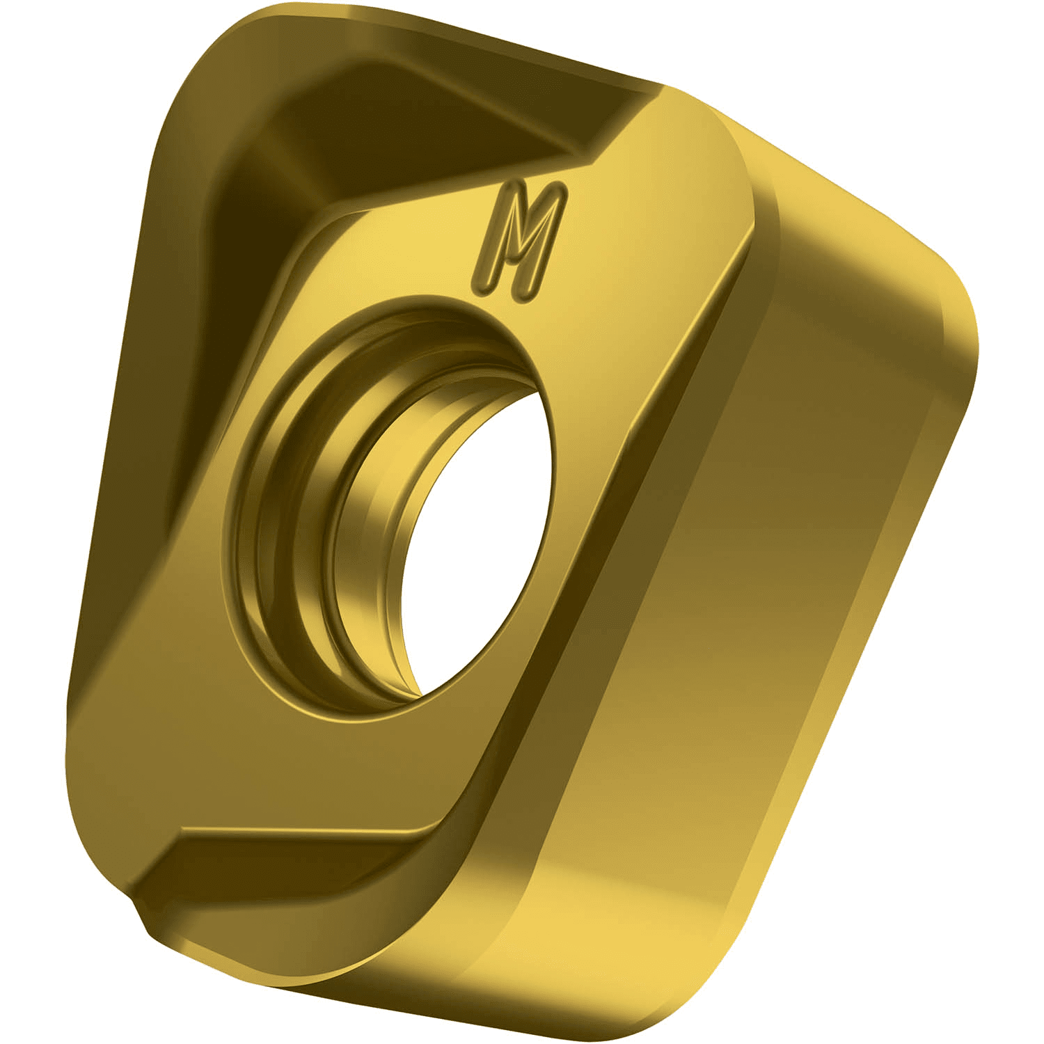 Picture of Dbl-Side Milling Insert LNGU 1205 with CB, Rectangular Max Depth .3543", with .1181" CR