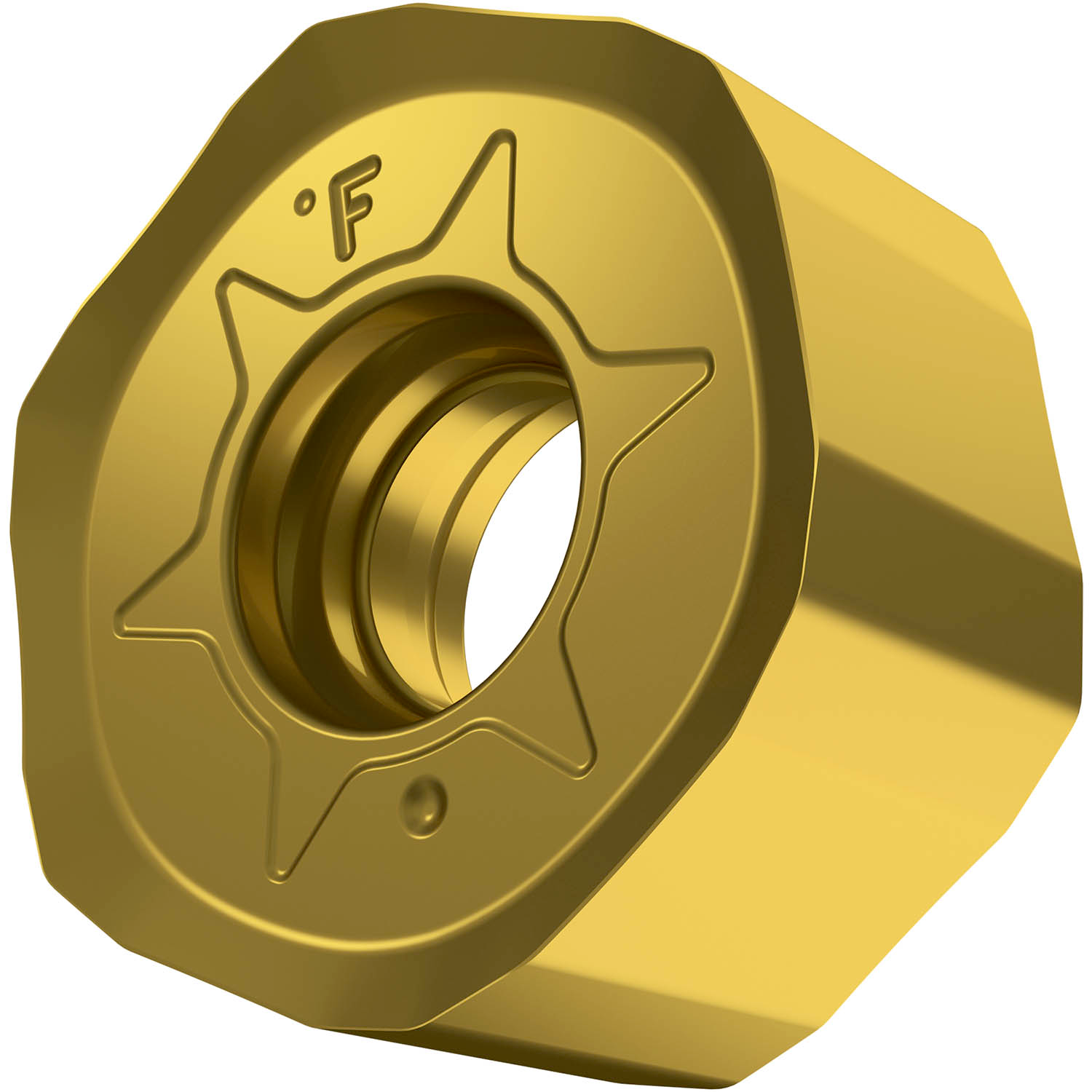 Picture of Dbl-Side Milling Insert HNGX 0604, Hectagonal for a Max Depth .1181"