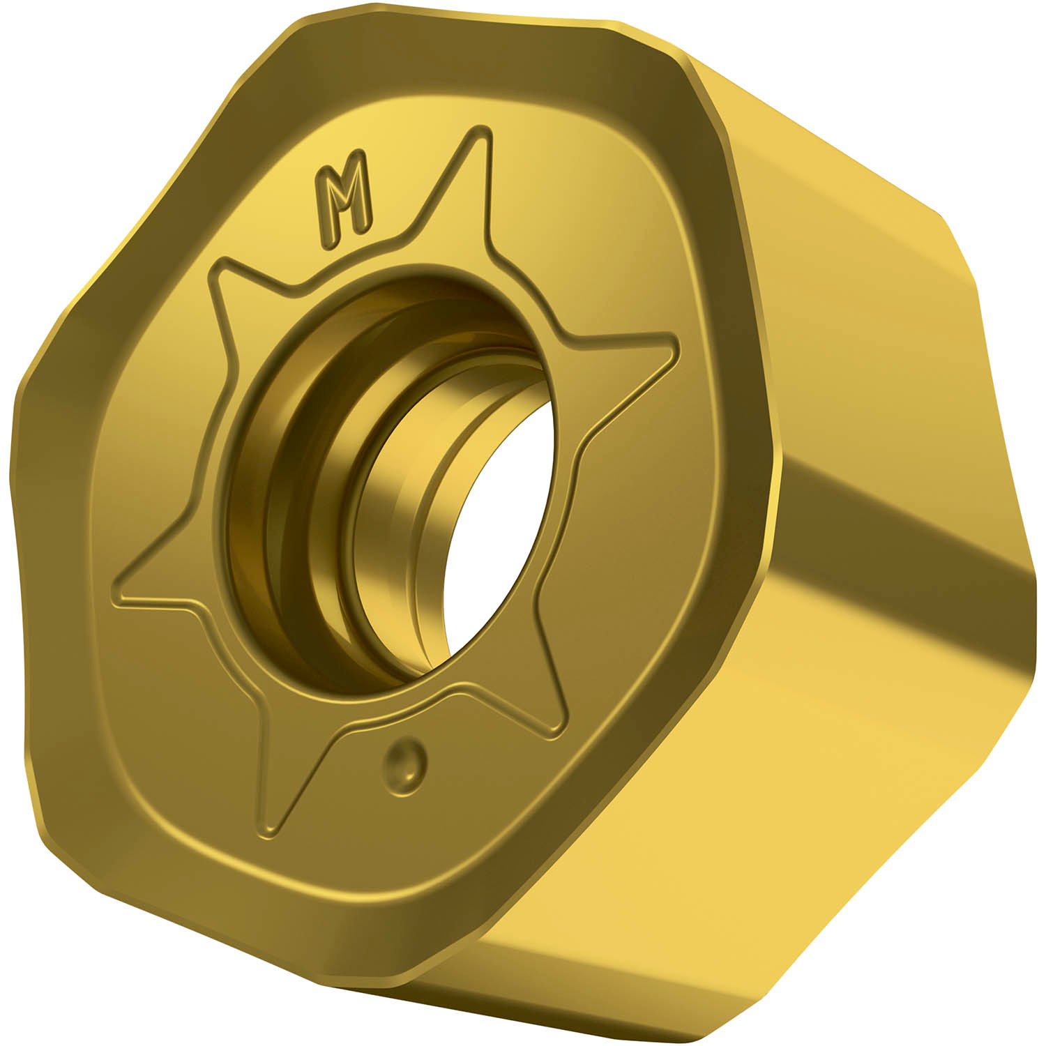 Picture of Dbl-Side Milling Insert HNGX 0604, Hectagonal for a Max Depth .1181"