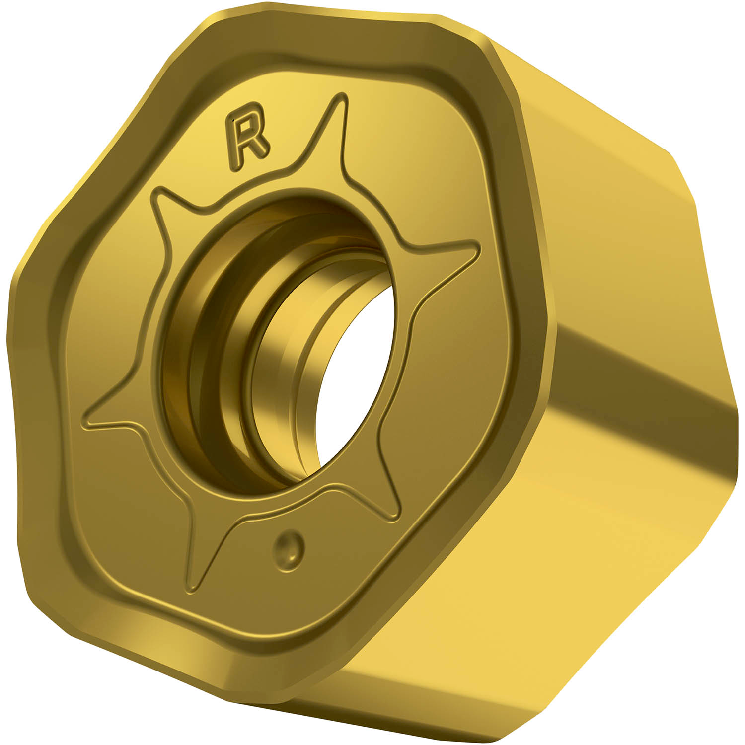 Picture of Dbl-Side Milling Insert HNGX 0604, Hectagonal for a Max Depth .1181"