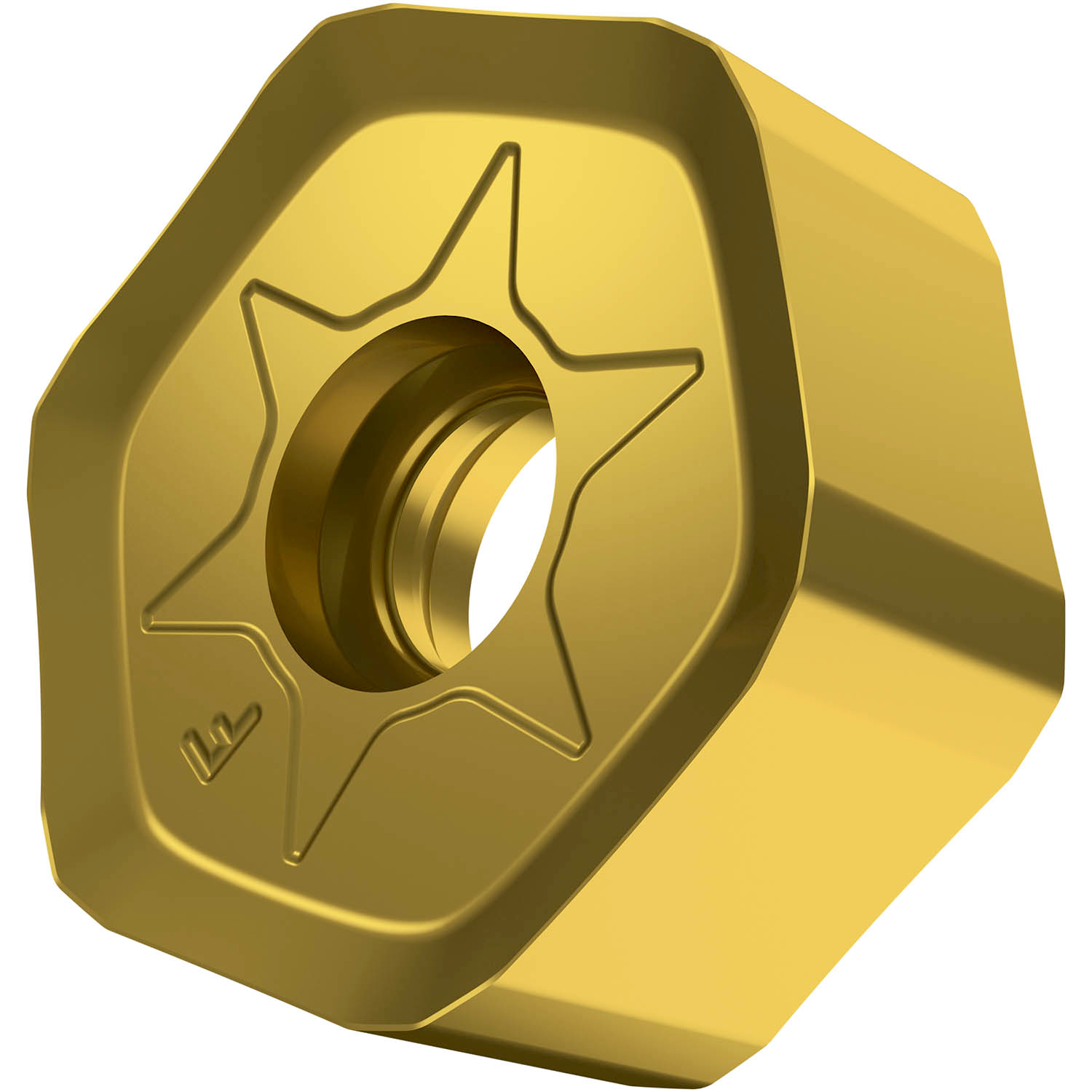 Picture of Dbl-Side Milling Insert HNGX 0906, Hectagonal for a Max Depth .1969"