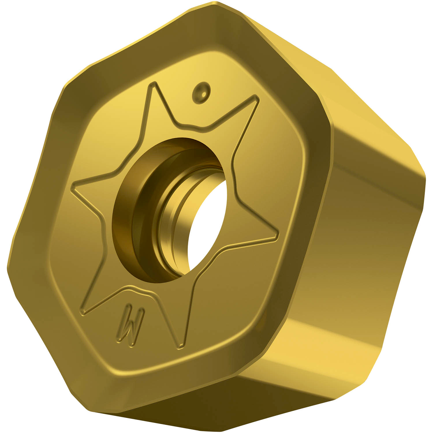Picture of Dbl-Side Milling Insert HNGX 0906, Hectagonal for a Max Depth .1969"