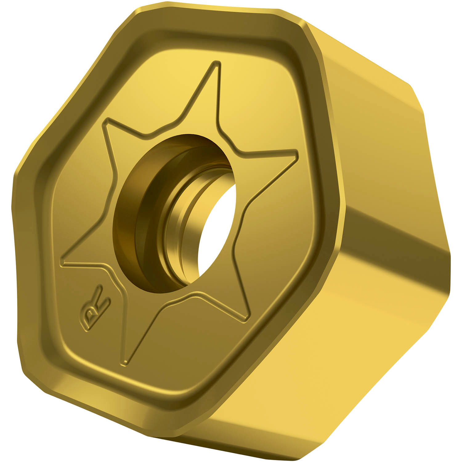Picture of Dbl-Side Milling Insert HNGX 0906, Hectagonal for a Max Depth .1969"