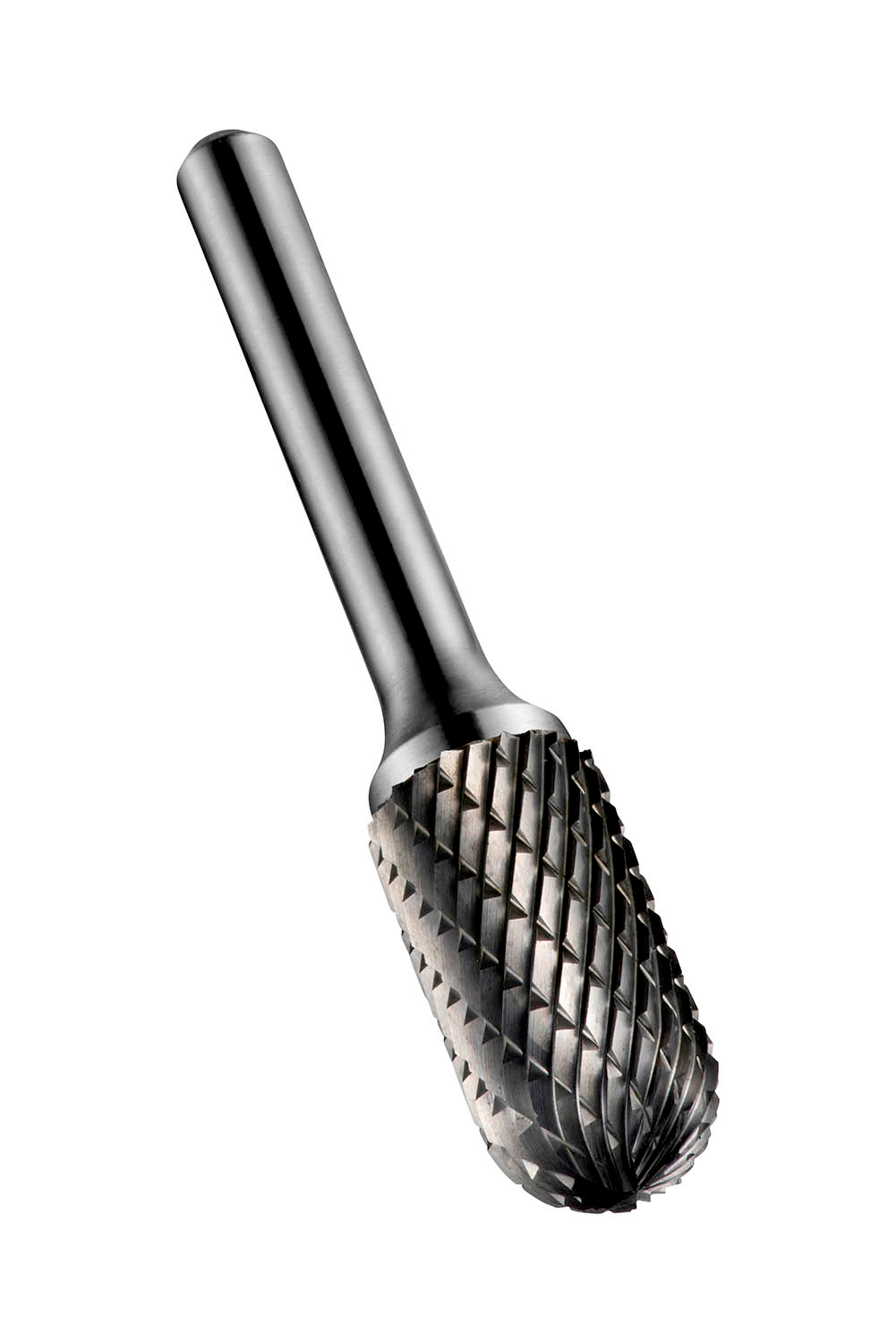 Picture of Cylinder Burr with Ball Nose (C Shape), Dia. 12.7mm with 25mm Length of Cut, 70mm Length and 6mm Shank
