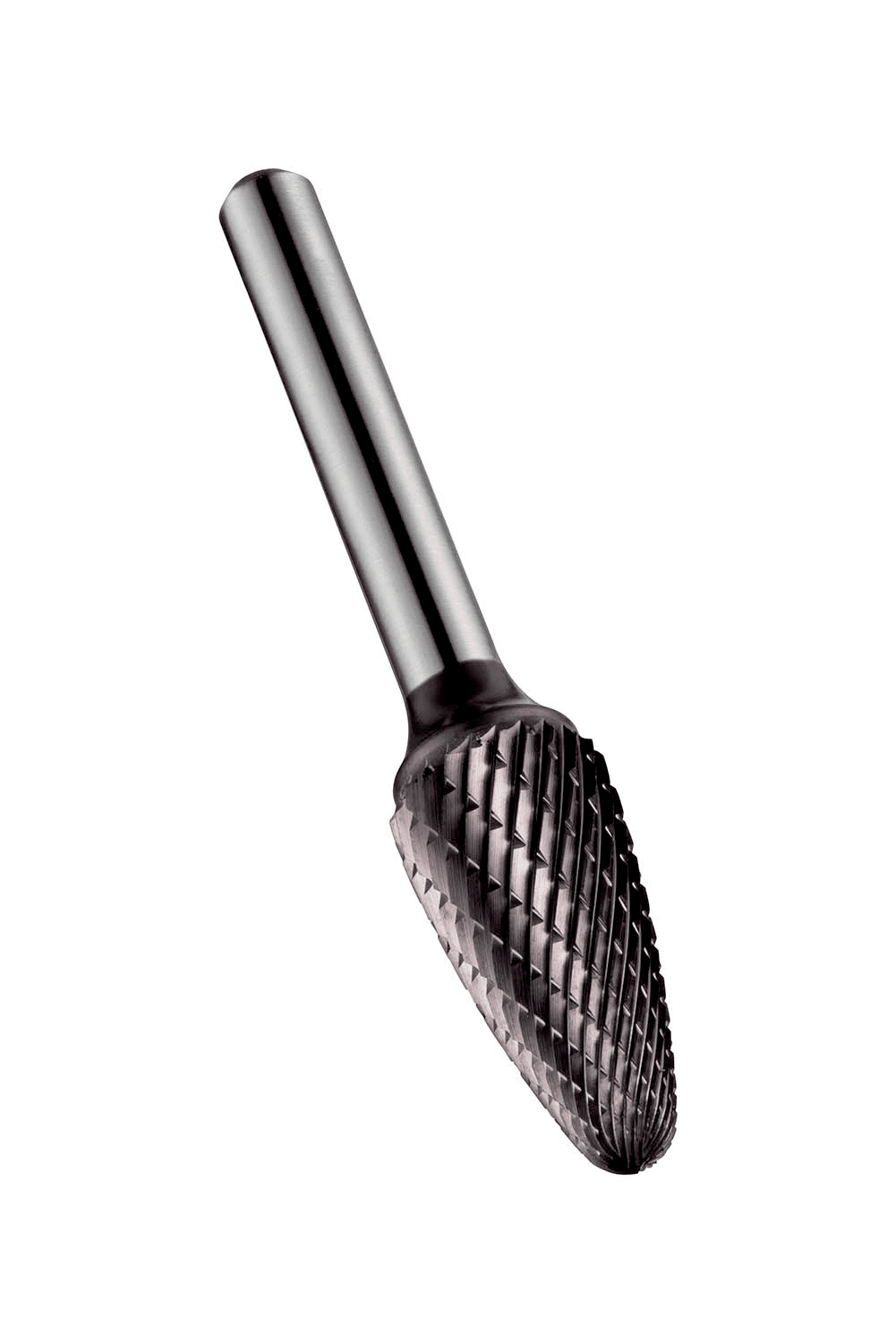Picture of Rounded Tree Burr (F Shape), Dia. 6mm with 18mm Length of Cut, 50mm Length and 6mm Shank