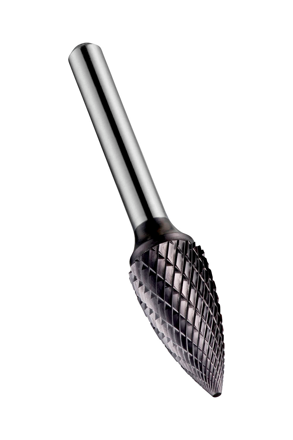 Picture of Pointed Tree Burr (G Shape), Dia. 12.7mm with 25mm Length of Cut, 70mm Length and 6mm Shank
