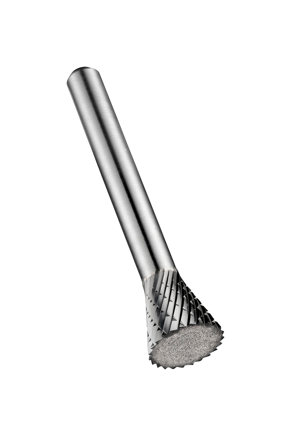 Picture of Inverted Cone Burr (N Shape), Dia. 12.7mm with 12.7mm Length of Cut, 58mm Length and 6mm Shank