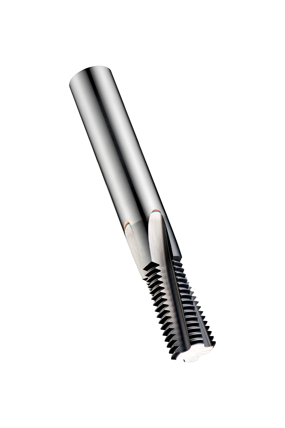 Picture of MF Thread Mill Spiral Flute 10° ISO-Metric Fine Thread = M12 with 1.00 mm Pitch with 4 Flutes