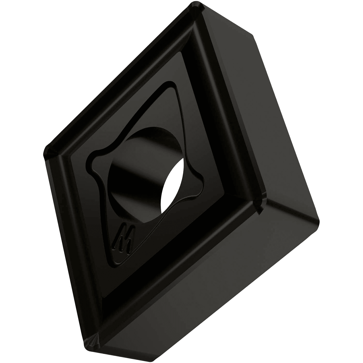Picture of Dbl-Side Neg Turn Insert, 80° Rhomboid with ICD of 1/2", 3/16" Thick, 3/64" NR