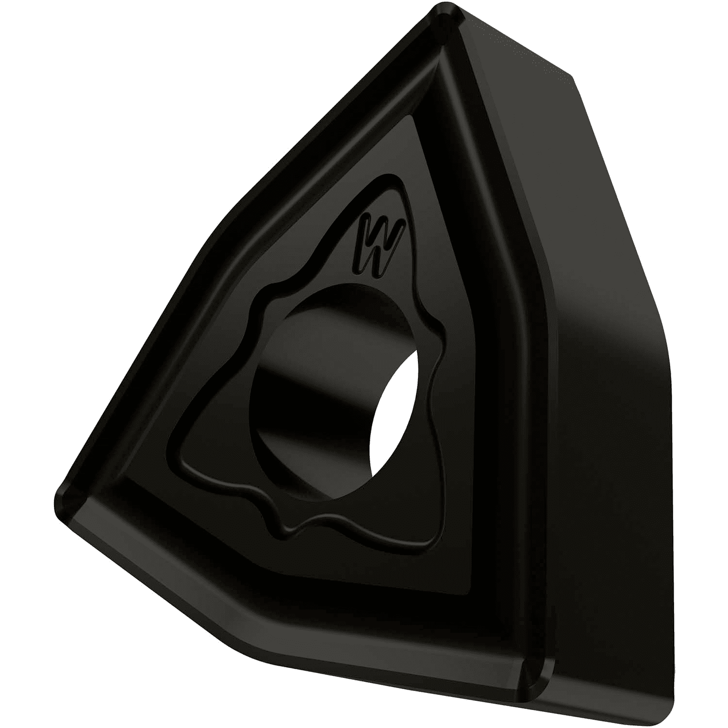 Picture of Dbl-Side Neg Turn Insert, 80° Trigon with ICD of 1/2", 3/16" Thick, 1/32" NR
