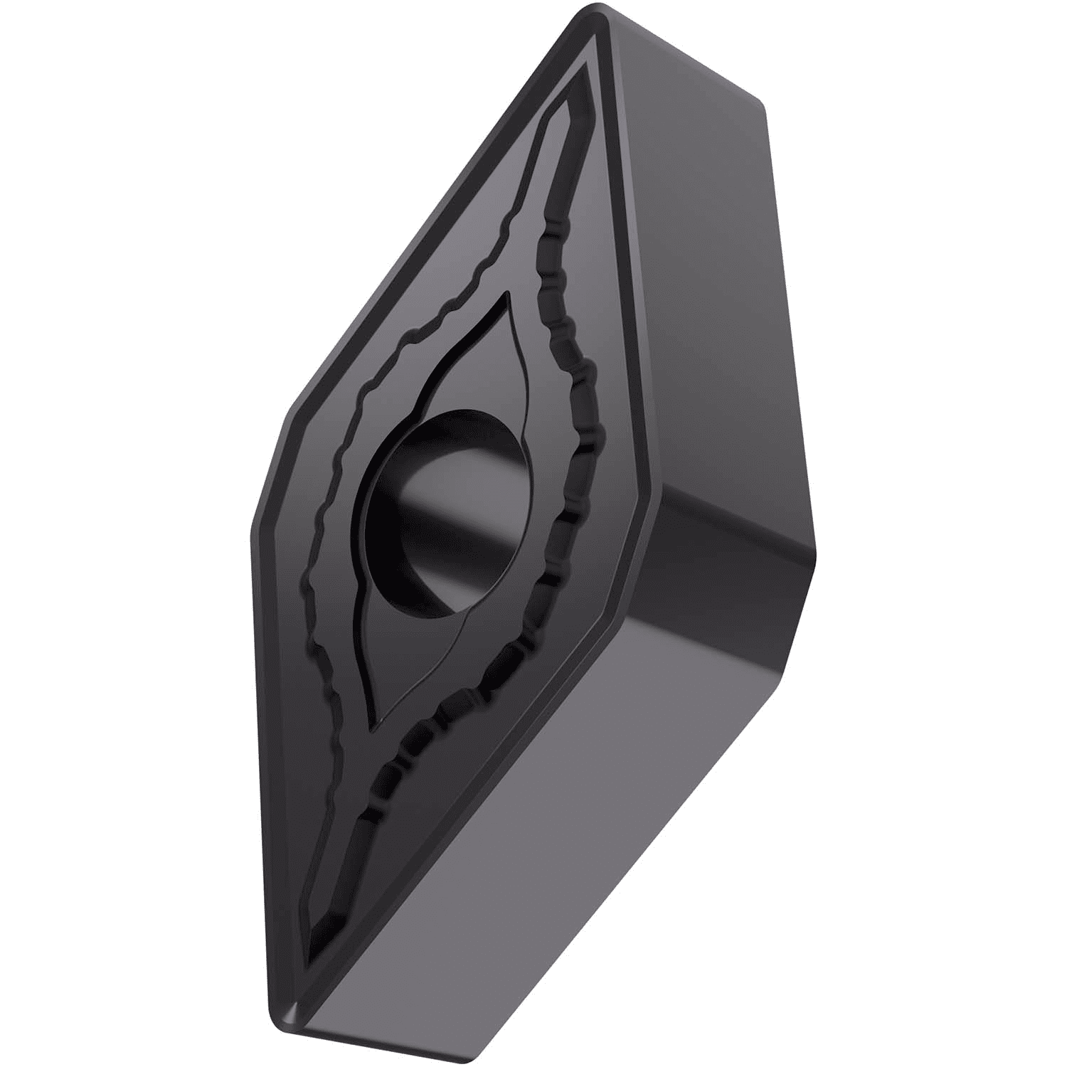 Picture of Dbl-Side Neg Turn Insert, 55° Rhomboid with ICD of 1/2", 1/4" Thick, 3/64" NR