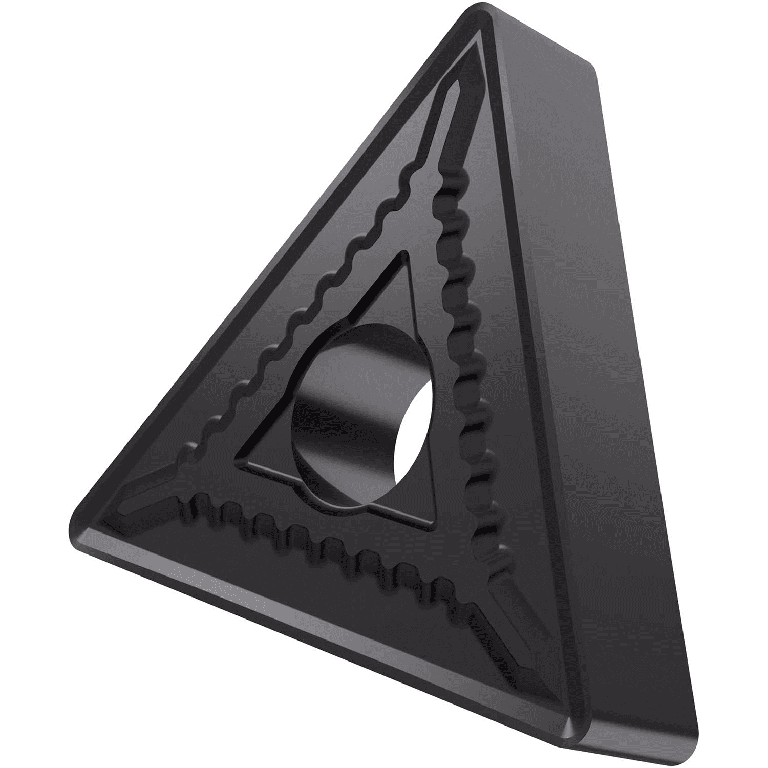 Picture of Dbl-Side Neg Turn Insert, Triangular with ICD of 1/2", 3/16" Thick, 1/32" NR