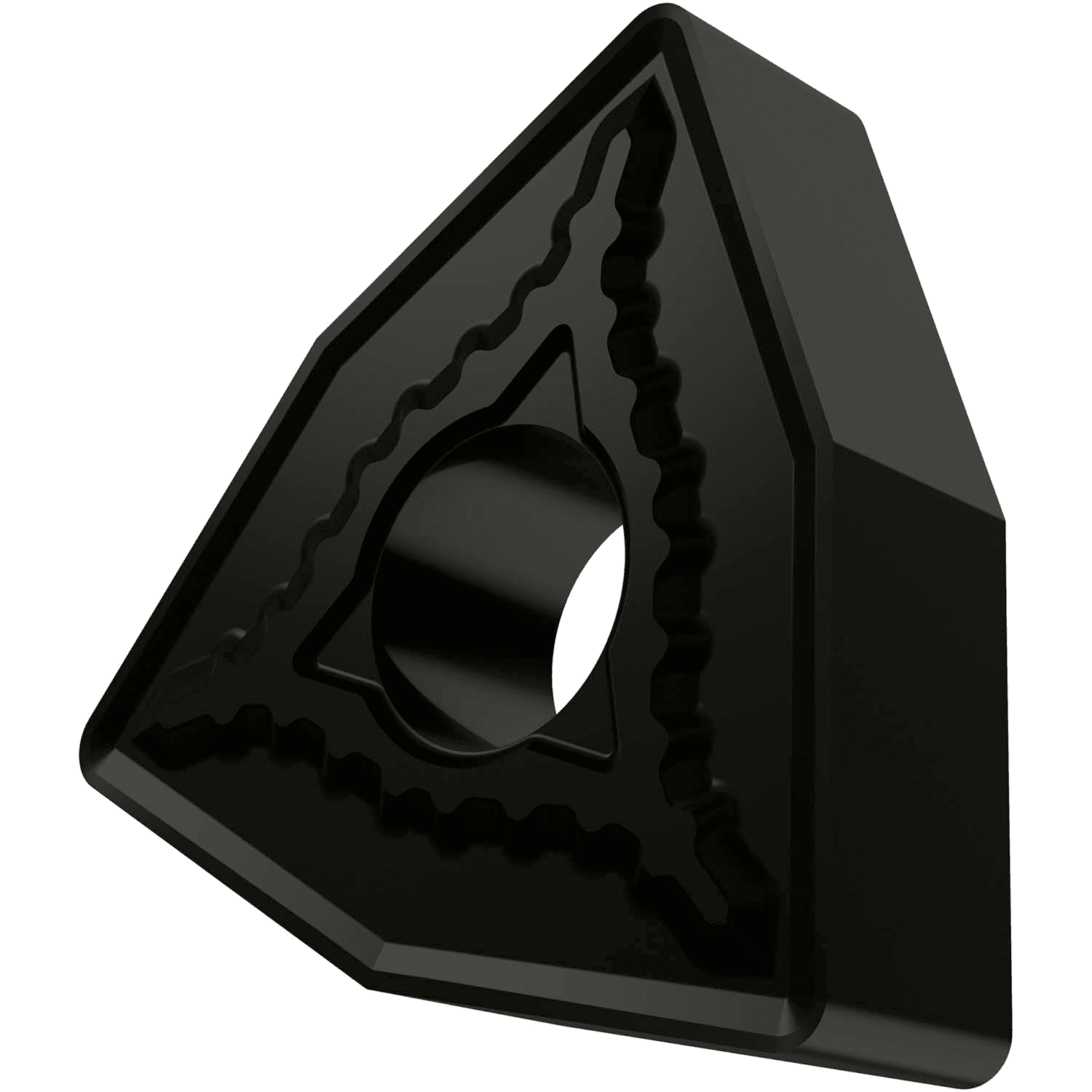 Picture of Dbl-Side Neg Turn Insert, 80° Trigon with ICD of 3/8", 3/16" Thick, 1/32" NR