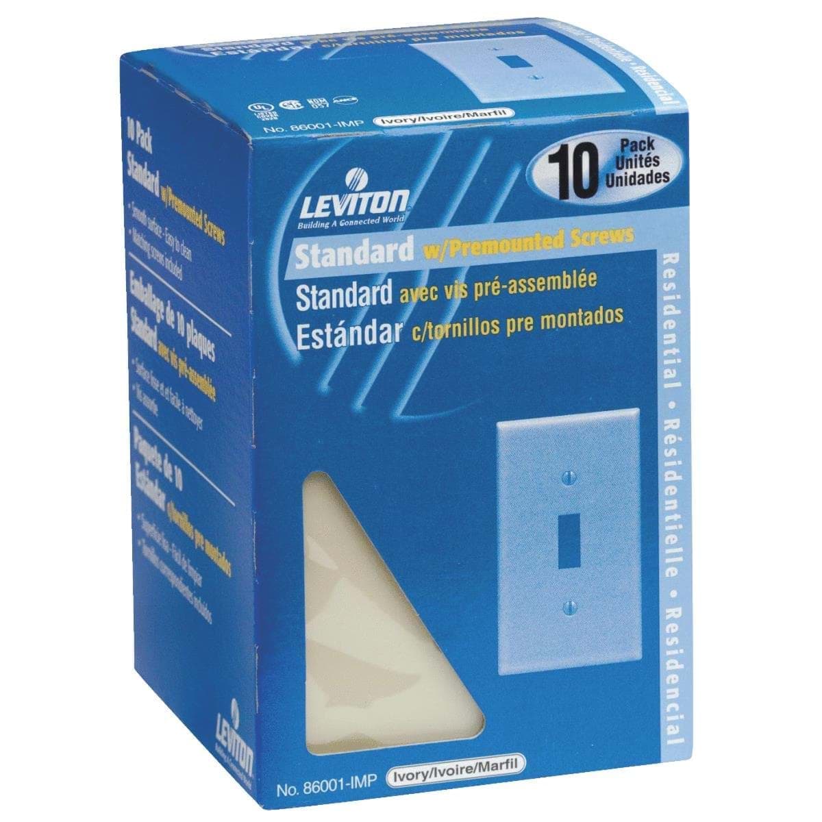 Picture of Leviton 10-Pack Toggle Switch Wall Plate