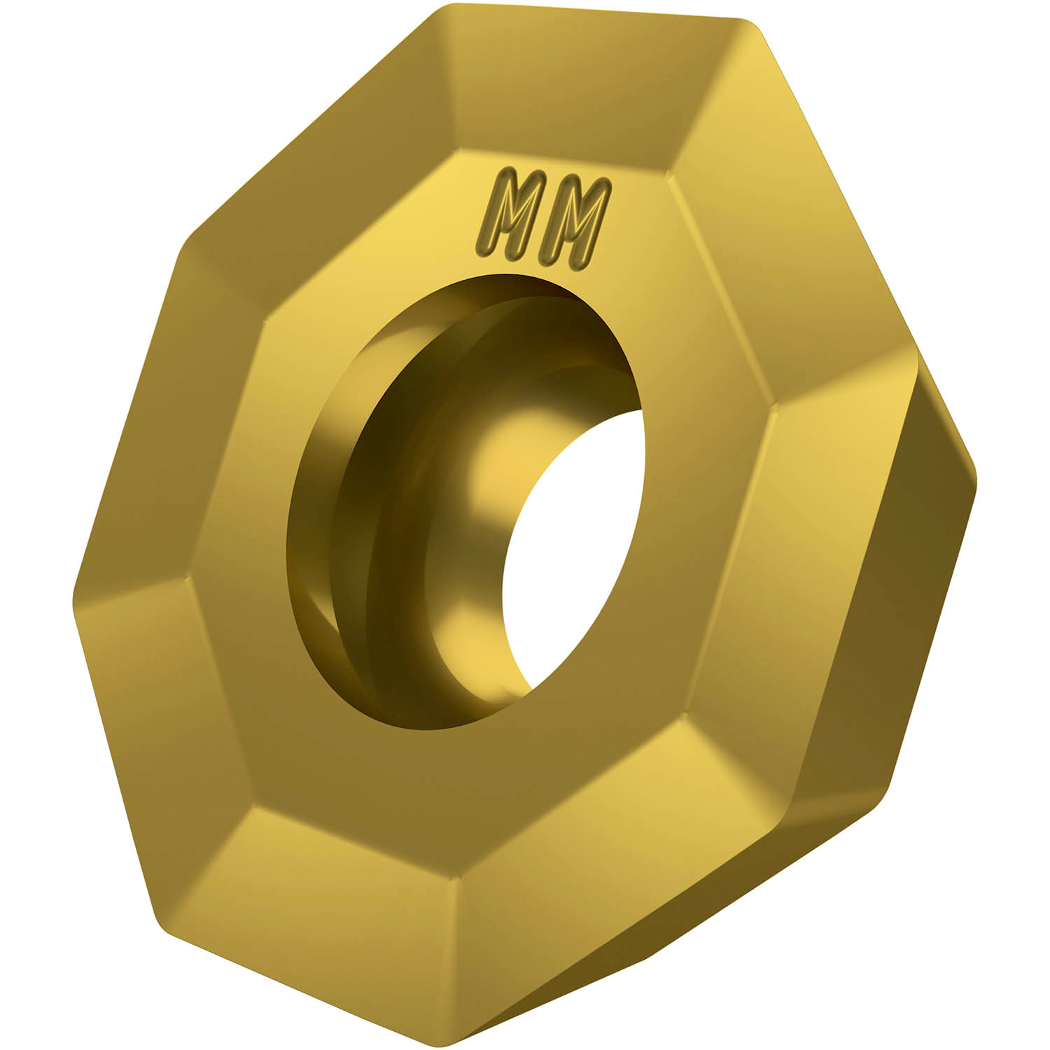Picture of Sg-Side Milling Insert OEHT 0604 with CB, Octagonal for a Max Depth .1299"