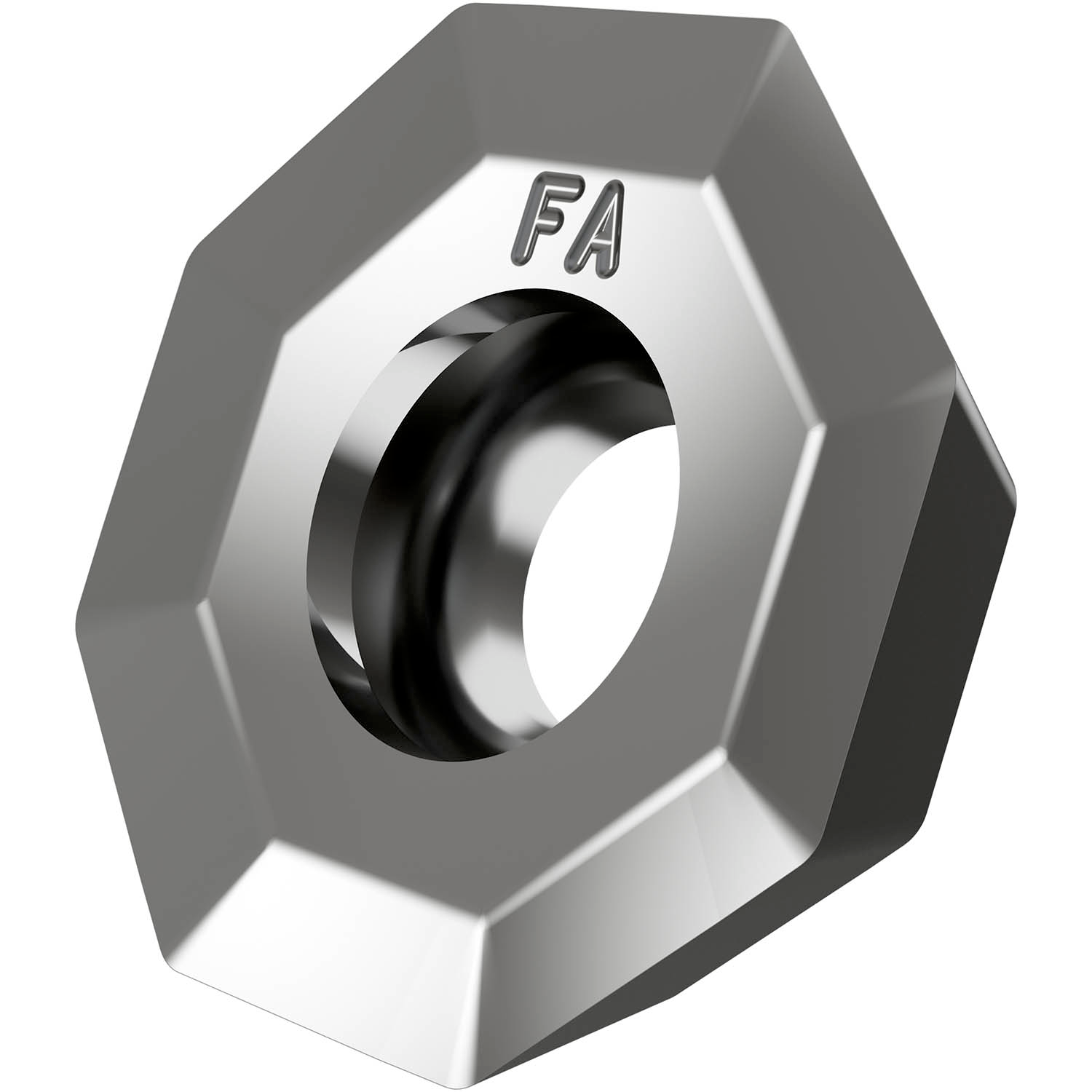Picture of Sg-Side Milling Insert OEHT 0604 with CB, Octagonal for a Max Depth .1299"
