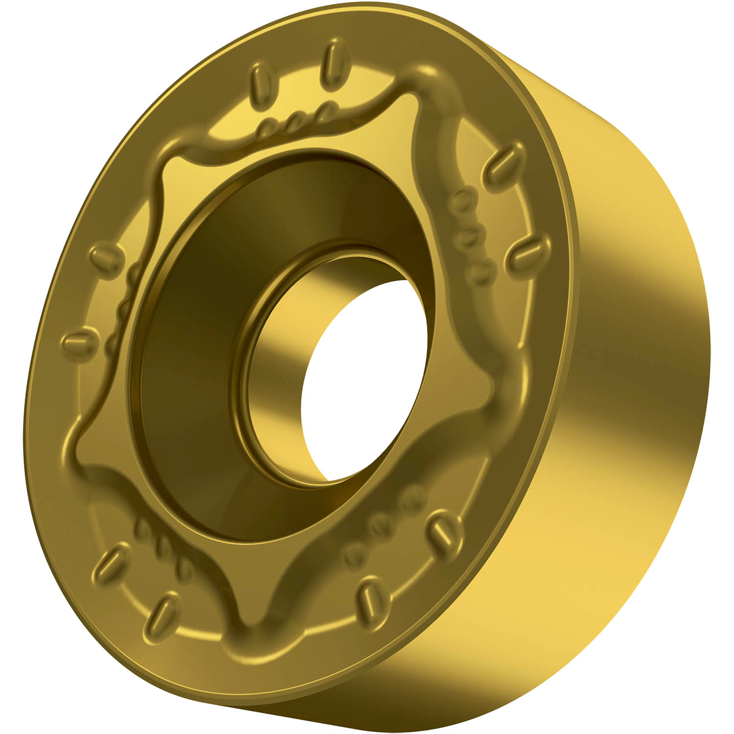 Picture of SS Neg Barpeeling Insert, Round with a Diameter of 38.1mm, 12.7mm Thick for 8mm Depth of Cut