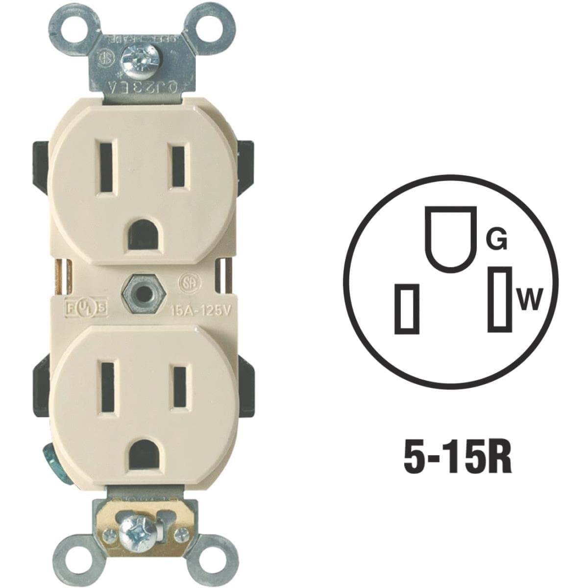 Picture of Leviton Industrial Grade Duplex Outlet