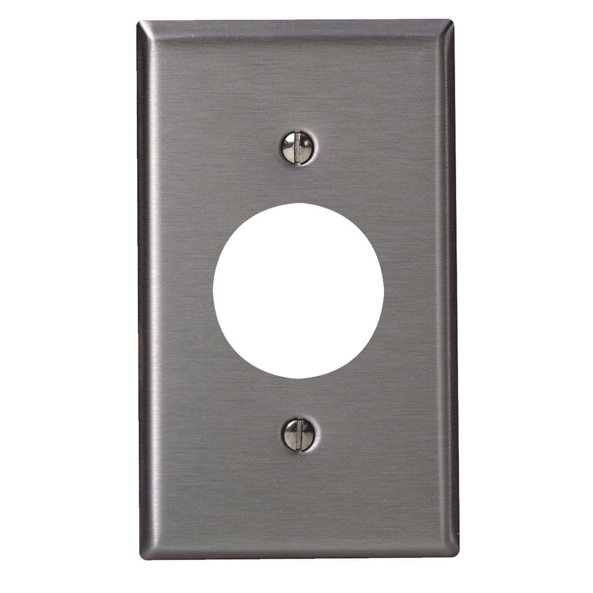 Picture of Leviton Single Outlet Stainless Steel Wall Plate