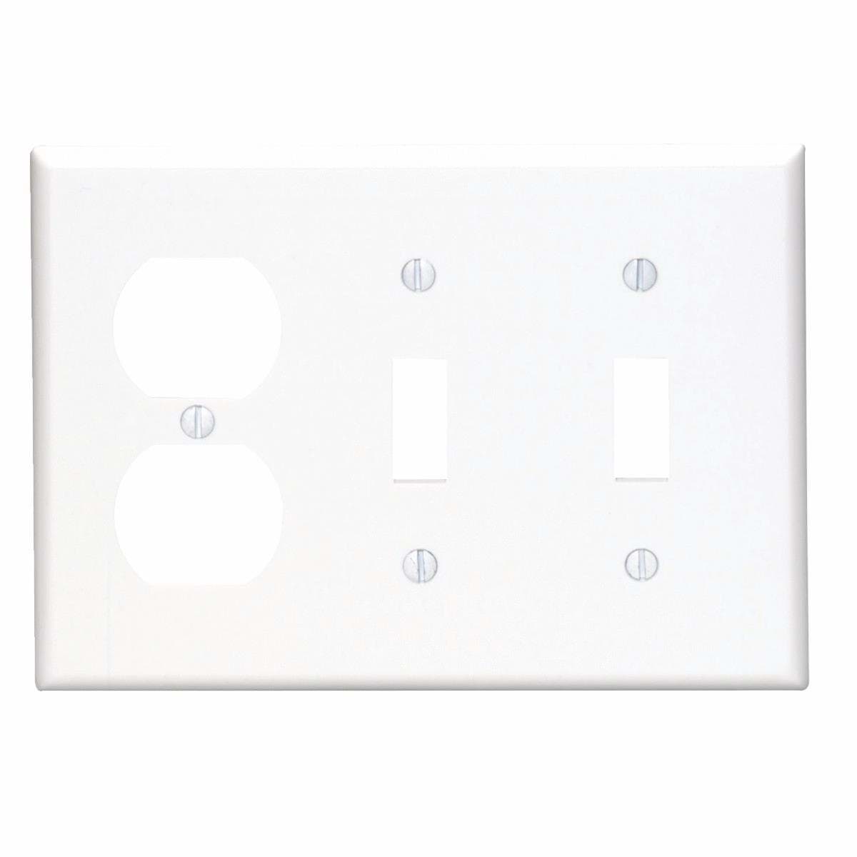 Picture of Leviton Plastic Combination Wall Plate
