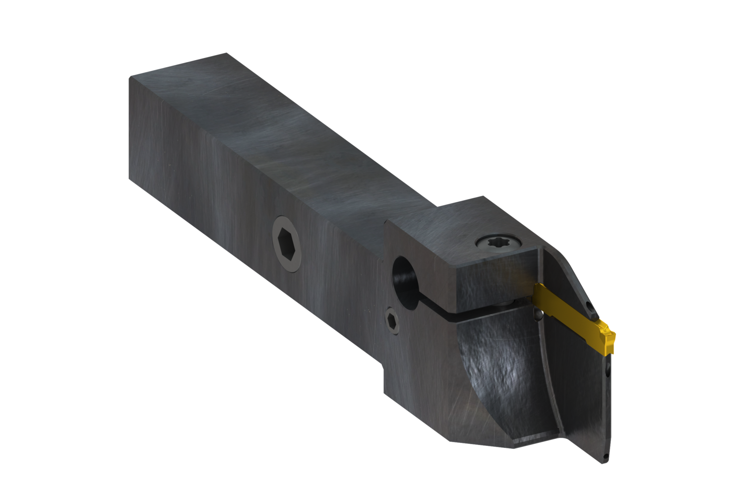 Picture of Grooving and Parting-Off tool with internal coolant for GL Inserts - GL2-A12CFR-.79-3.15