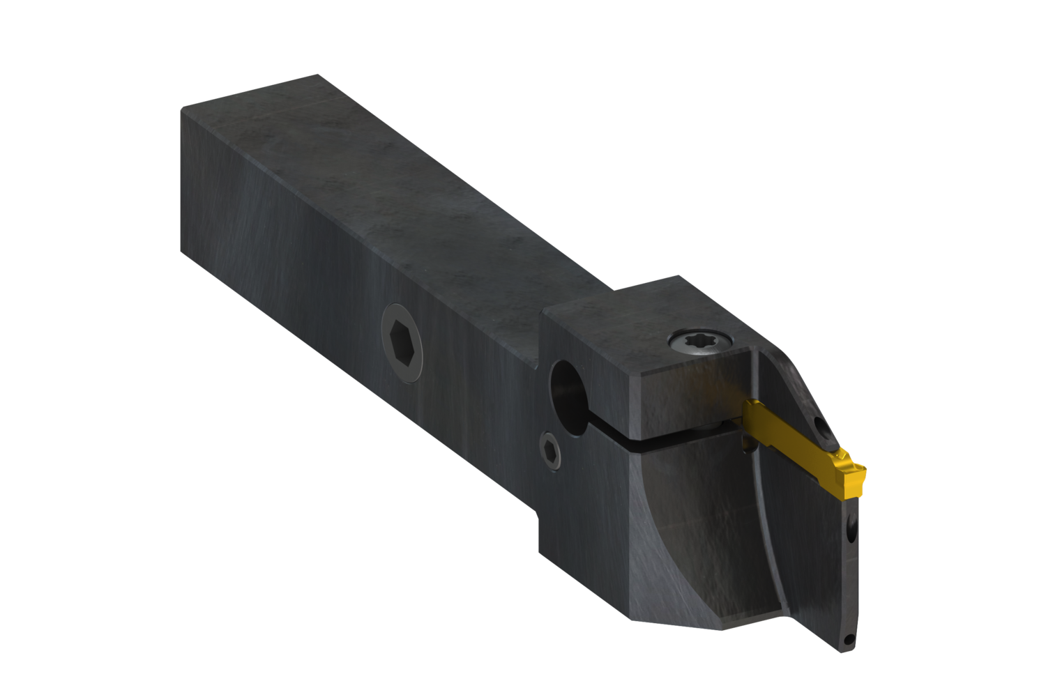 Picture of Grooving and Parting-Off tool with internal coolant for GL Inserts - GL3-A12CFR-.79-3.15