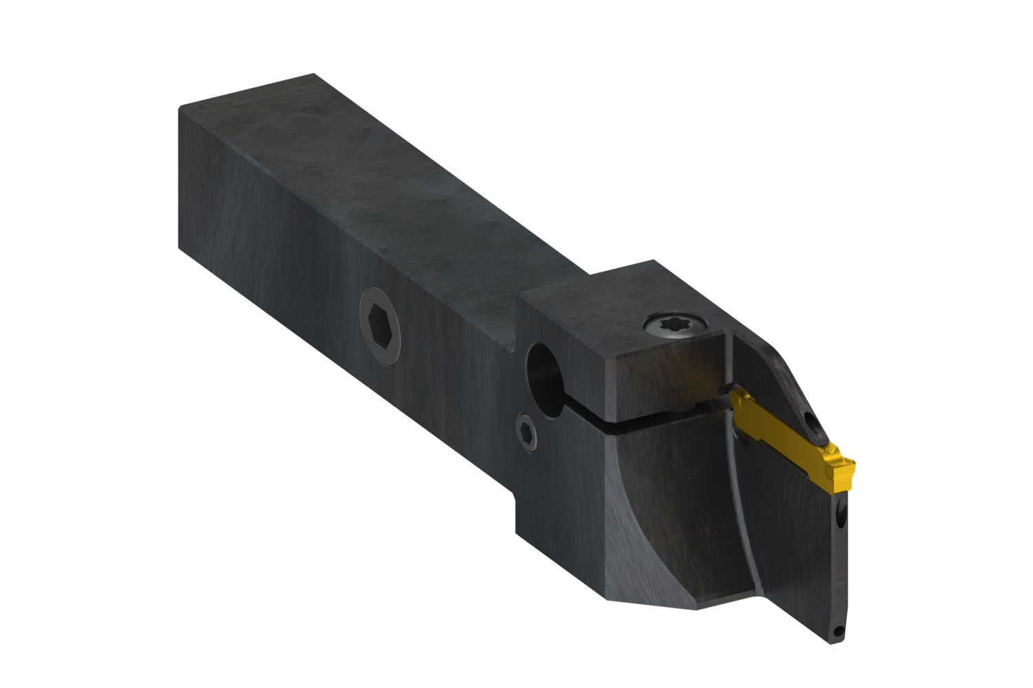 Picture of Grooving and Parting-Off tool with internal coolant for GL Inserts - GL3-A12CFR-.94-3.15