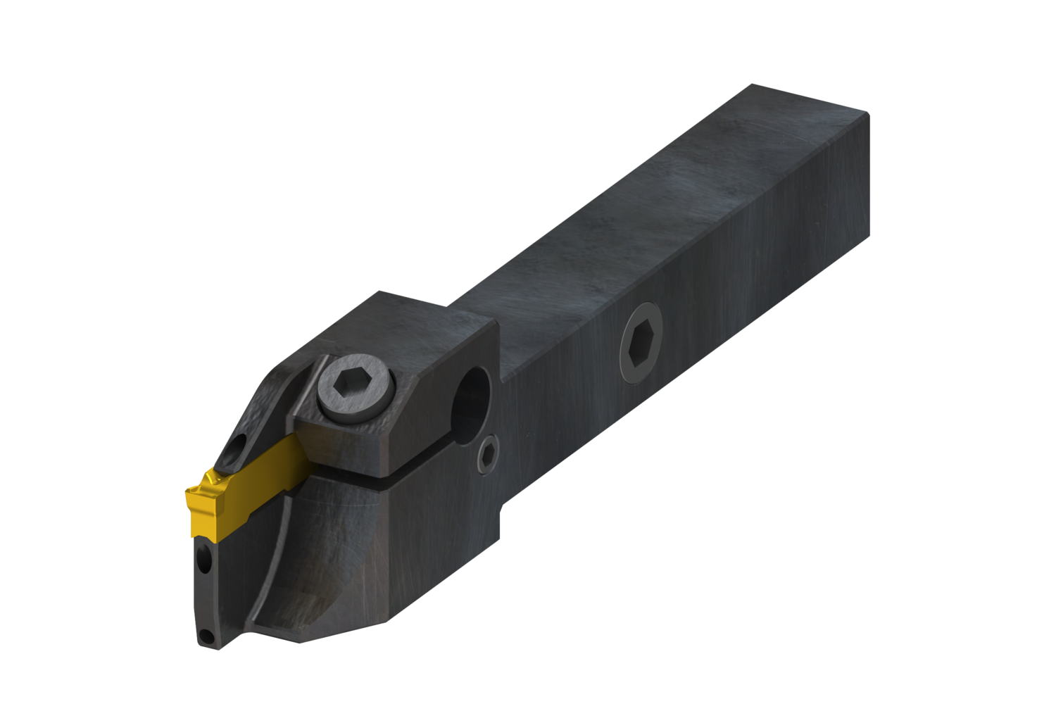 Picture of Grooving tool with internal coolant for GL Inserts, for Sliding head machines - GL4-A10CFL-.63-1.78