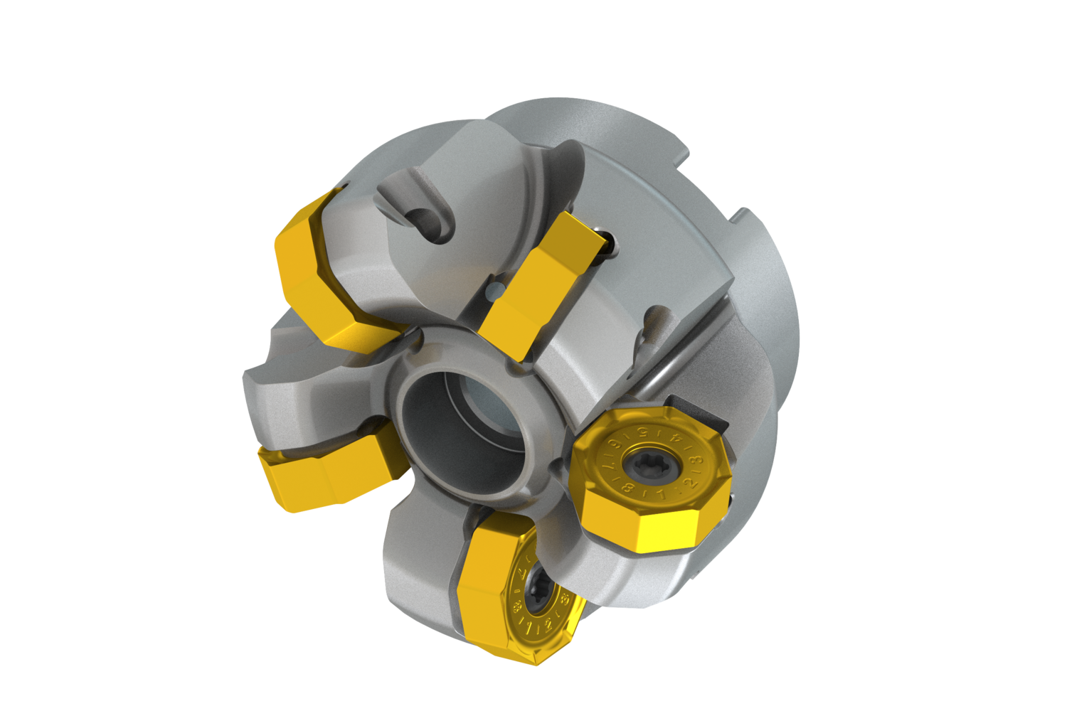 Picture of ECON ON06 43° Face Mill with Double Negative Design and Internal Coolant - 200A05R-IS45ON06-C