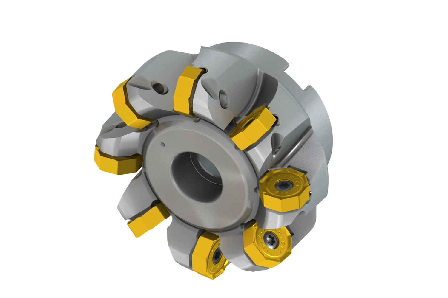 Picture of ECON ON06 43° Face Mill with Double Negative Design and Internal Coolant - 300A08R-IS45ON06-C