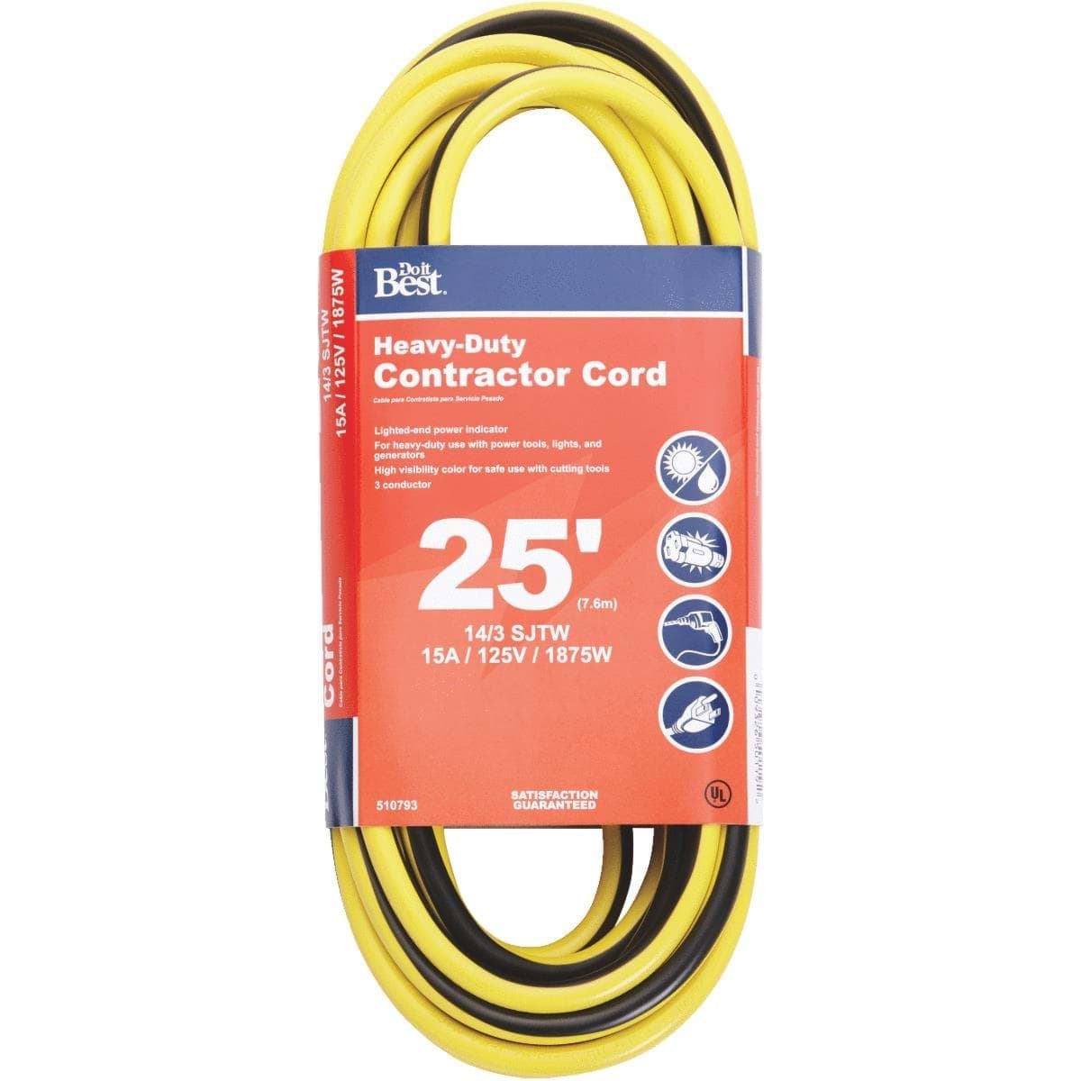 Picture of Do it Best 14/3 Heavy-Duty Contractor Extension Cord