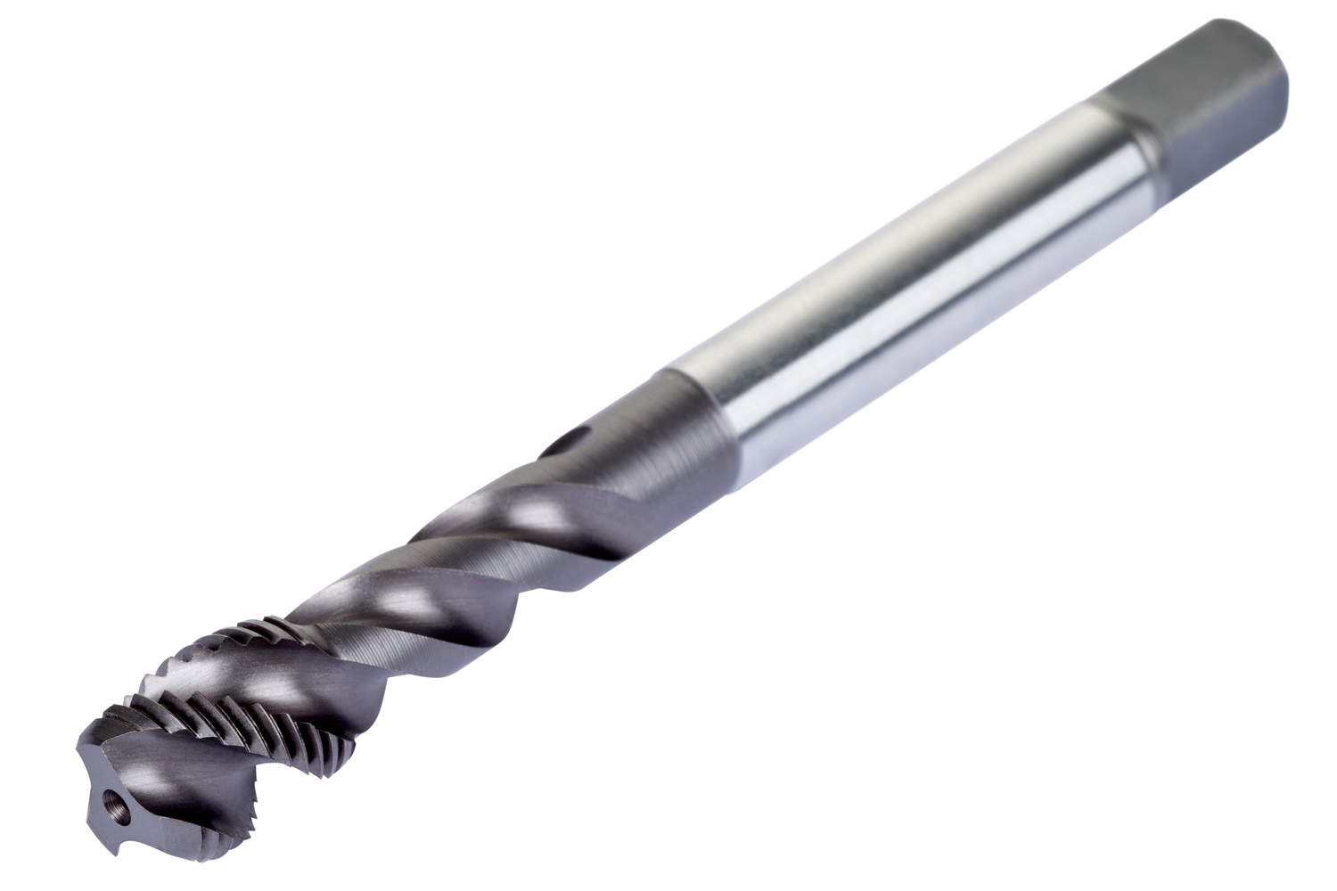 Picture of HSS-E-PM Spiral Flute Tap, Metric Fine, DIN/ANSI Standard, TiCN Coated - E698M14X1.5