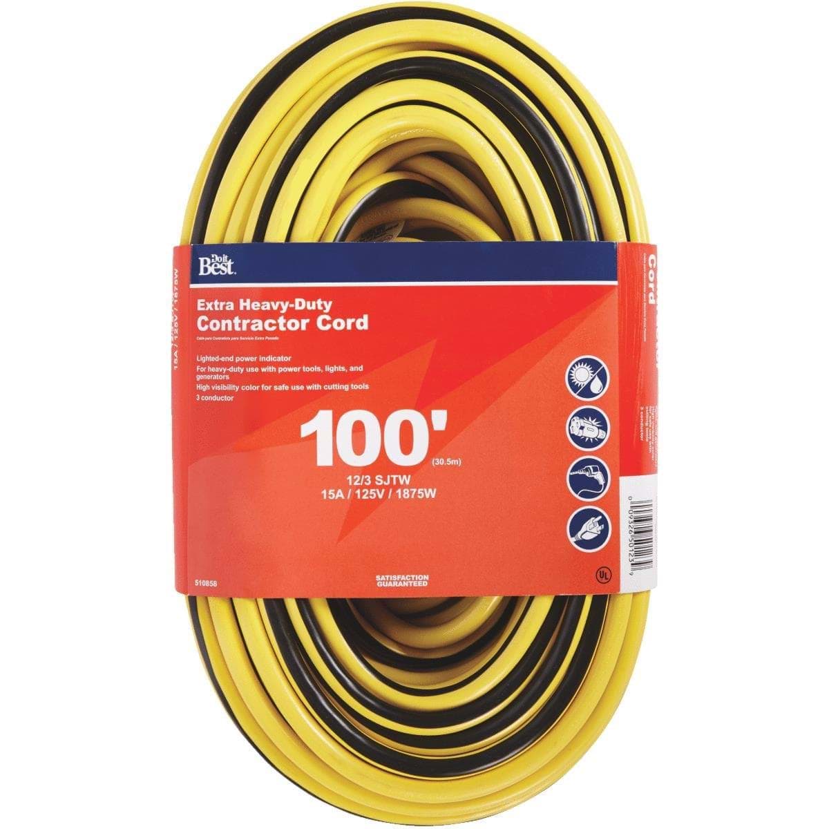 Picture of Do it Best 12/3 Extra Heavy-Duty Contractor Extension Cord
