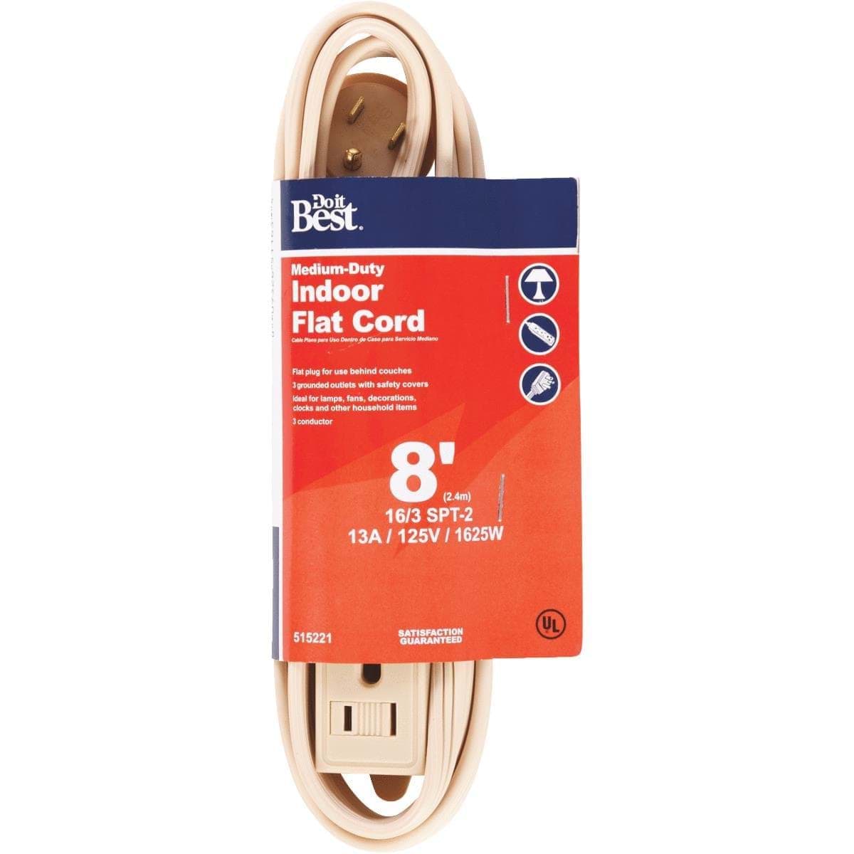 Picture of Do it Best 16/3 Flat Plug Extension Cord