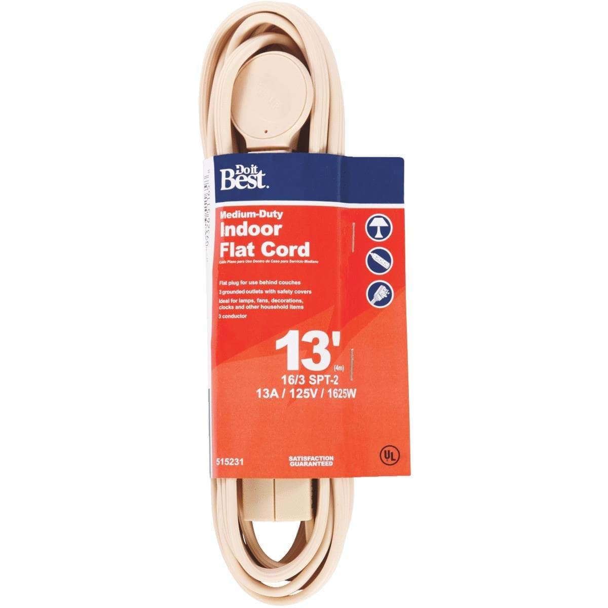 Picture of Do it Best 16/3 Flat Plug Extension Cord