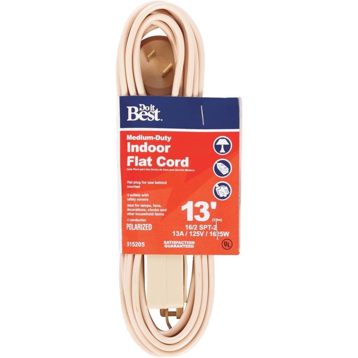 Picture of Do it Best 16/2 Flat Plug Extension Cord