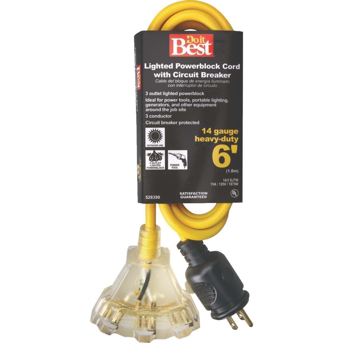 Picture of Do it Best 14/3 Circuit Breaker Protected Extension Cord