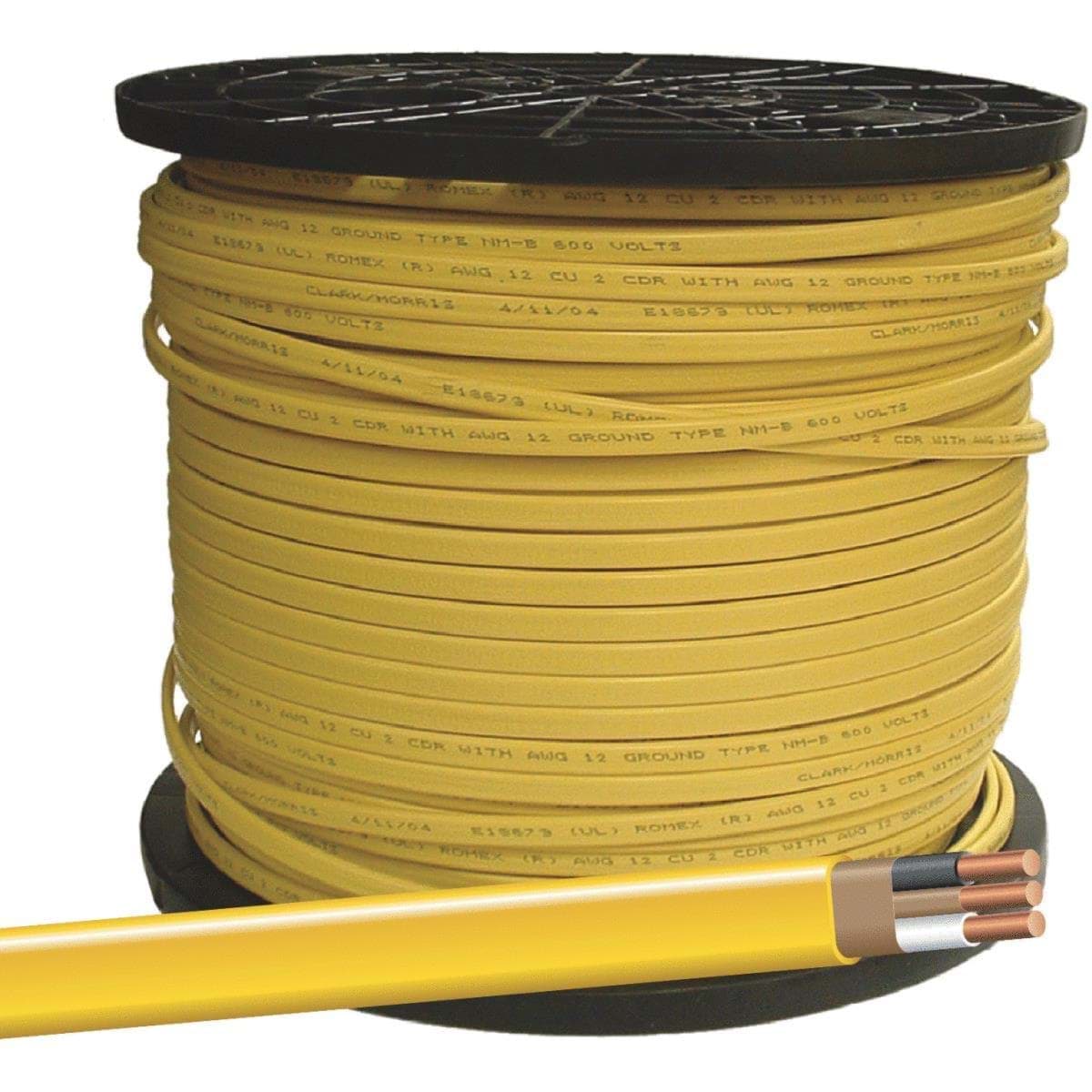 Picture of Romex 12-2 NMW/G Wire